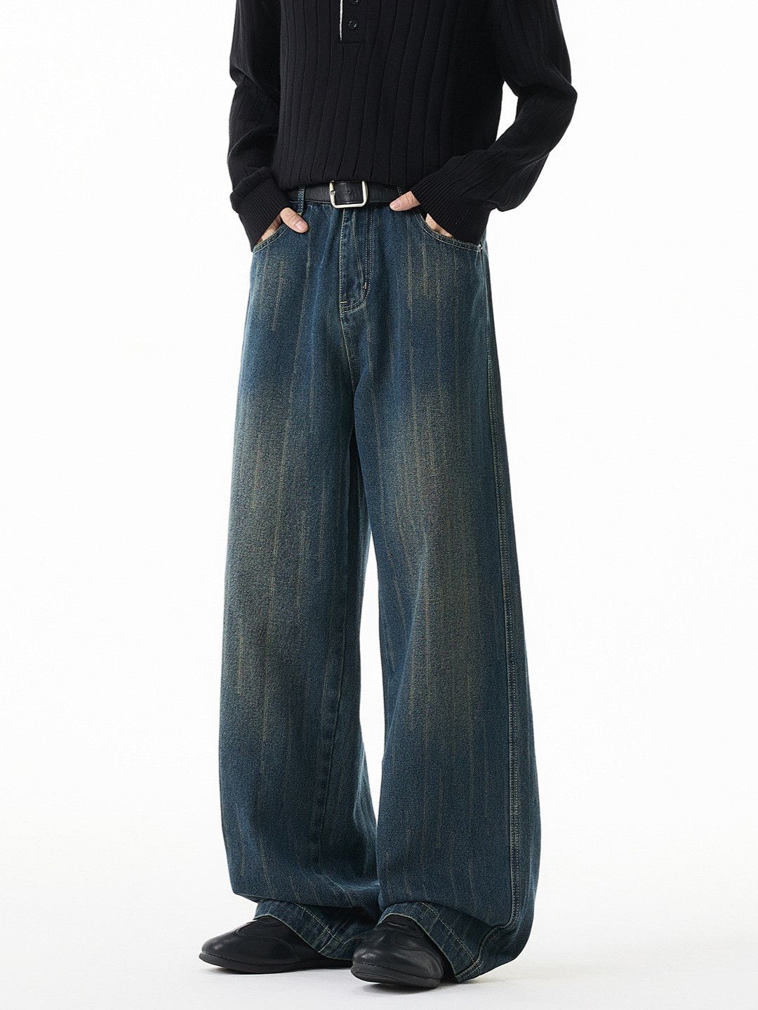 Japanese Brand American high-street trendy Cleanfit straight wide-leg jeans Size US 32 / EU 48 - 1 Thumbnail