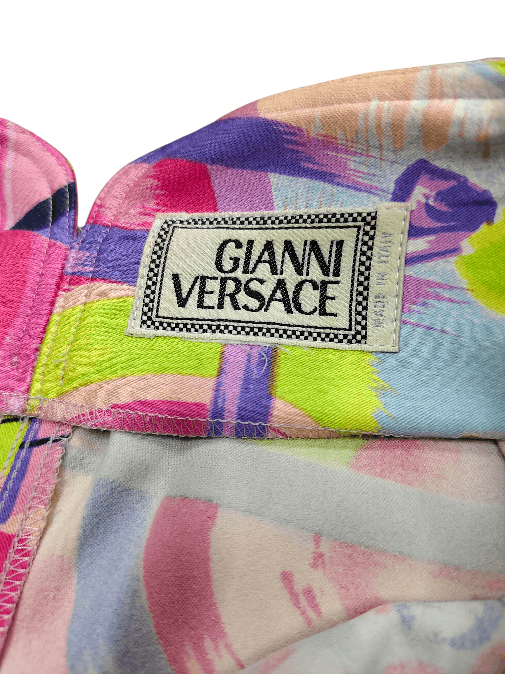Versace ARCHIVE❤️‍🔥80s Gianni Versace Psychedelic Baroque Art Skirt Size 30" / US 8 / IT 44 - 5 Thumbnail