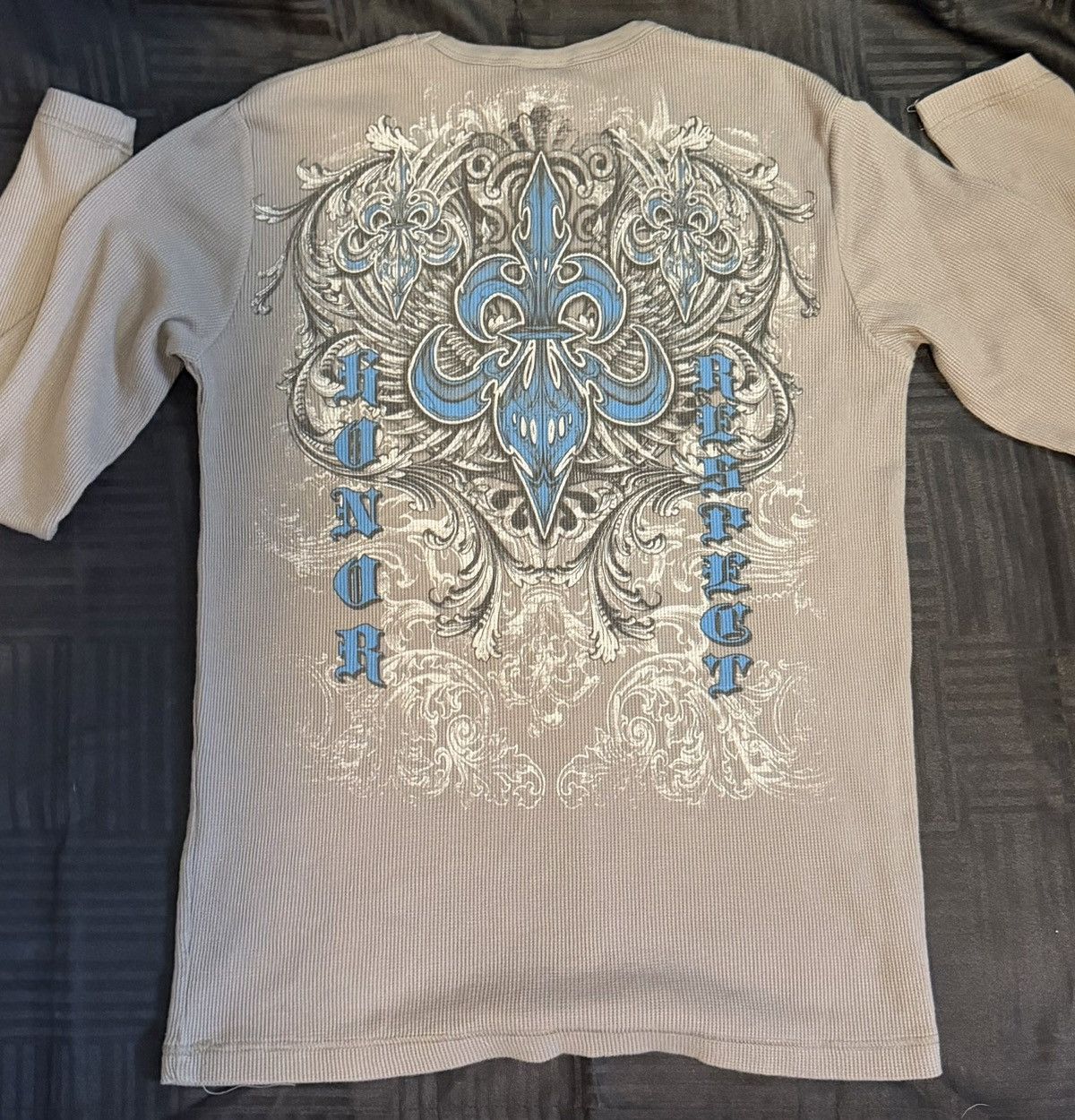 Other 2000s MMA Elite Waffle Knit Long Sleeve Size US L / EU 52-54 / 3 - 2 Thumbnail