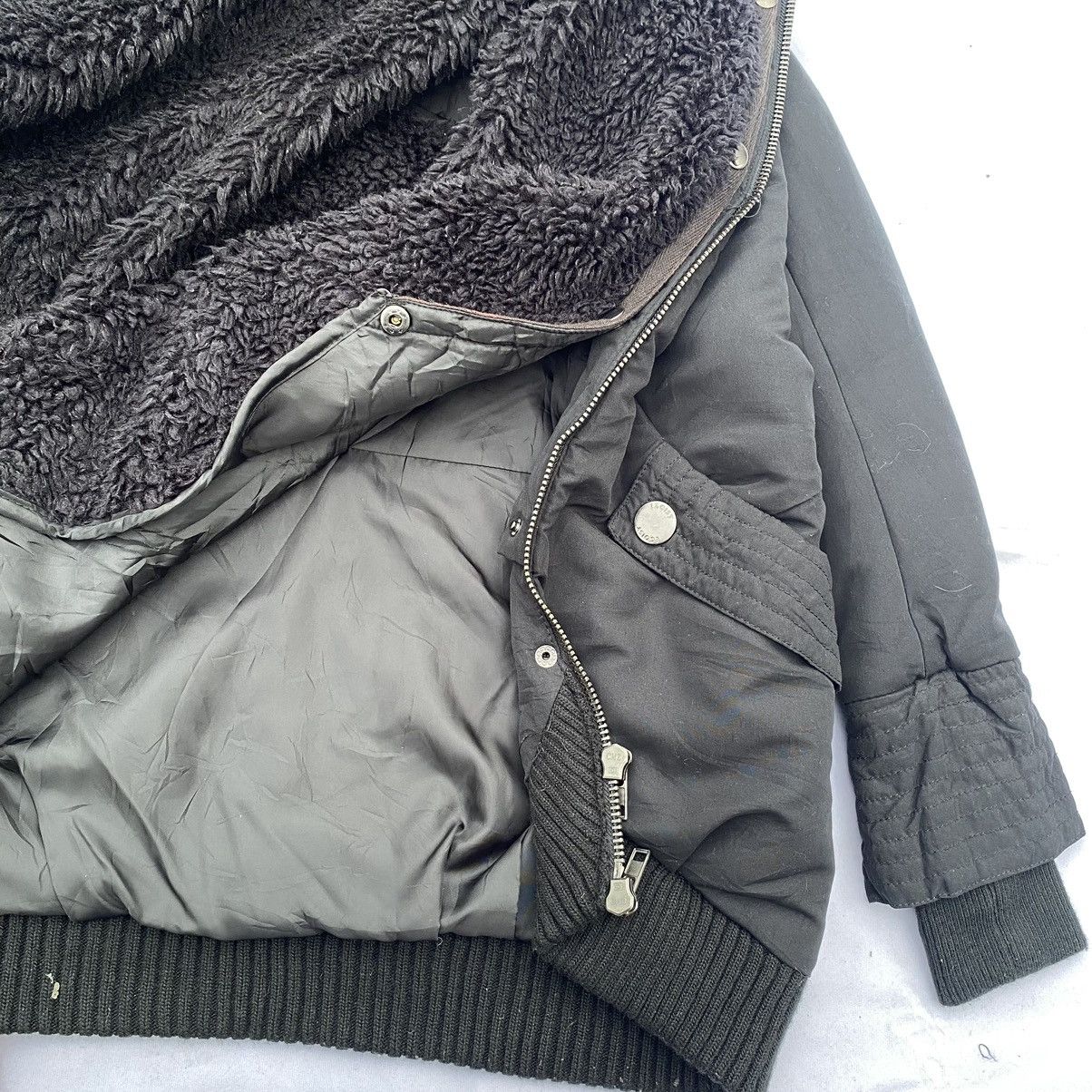 If Six Was Nine × Japanese Brand × Le Grande Bleu (L.G.B.) Egoist Black Fur Parka Hooded Jacket Size US M / EU 48-50 / 2 - 12 Thumbnail