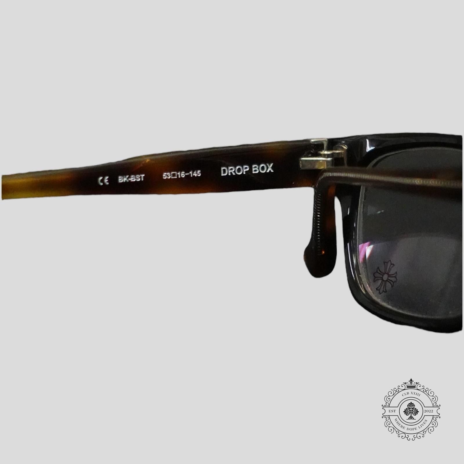 Chrome Hearts Chrome Hearts Drop Box Glasses in Tortoise Shell/Silver Size ONE SIZE - 5 Thumbnail