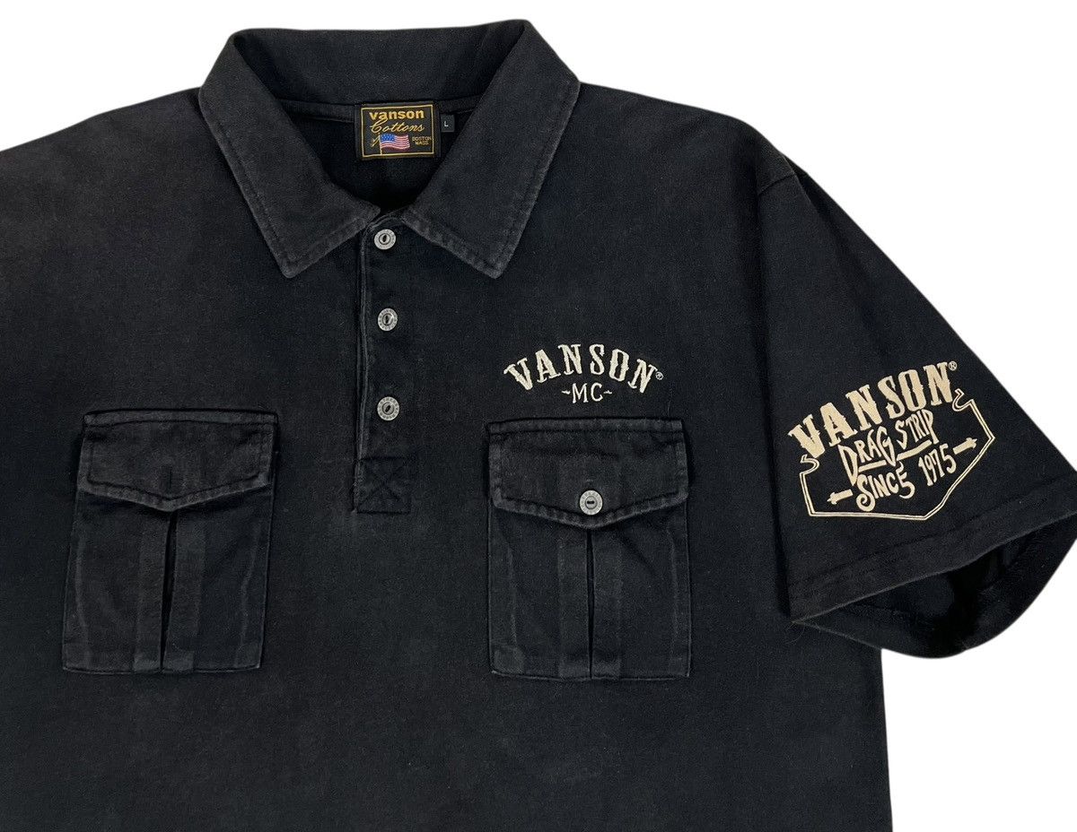 Vanson Leathers Vintage Vanson Motorcycle Roadracer Shirt Size US L / EU 52-54 / 3 - 3 Thumbnail
