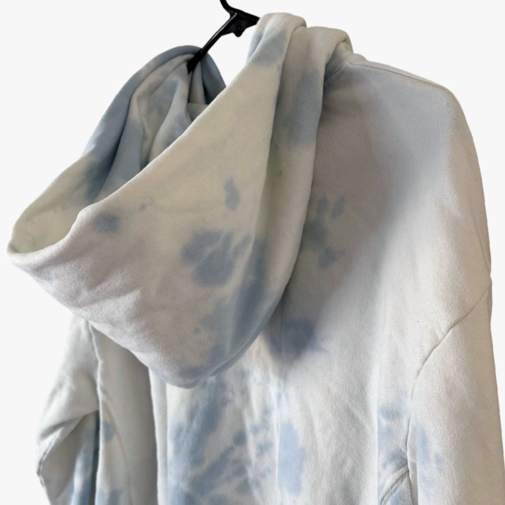 Vintage VINTAGE Dannijo Tie Dye Hoodie Pullover Women's Large Blue 100% Cotton Activewear Size L / US 10 / IT 46 - 6 Thumbnail