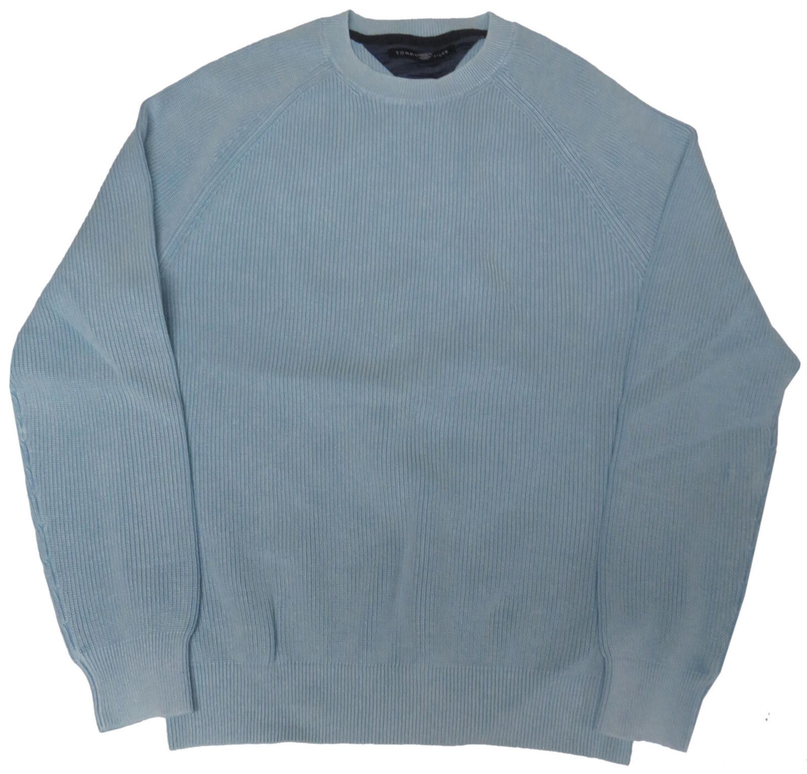 Tommy Hilfiger Tommy Hilfiger Mens Cotton Sweater Light Blue Large Size US L / EU 52-54 / 3 - 1 Thumbnail