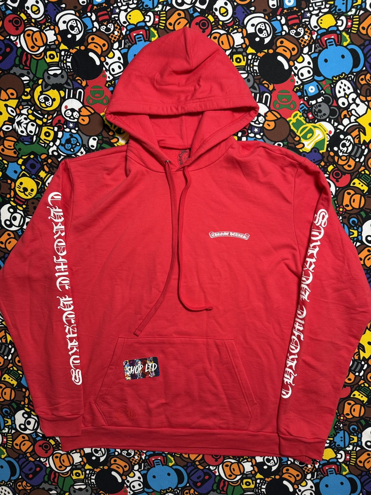 Chrome Hearts Chrome Hearts Red Scroll Logo Pullover Hoodie Size US XL / EU 56 / 4 - 1 Thumbnail