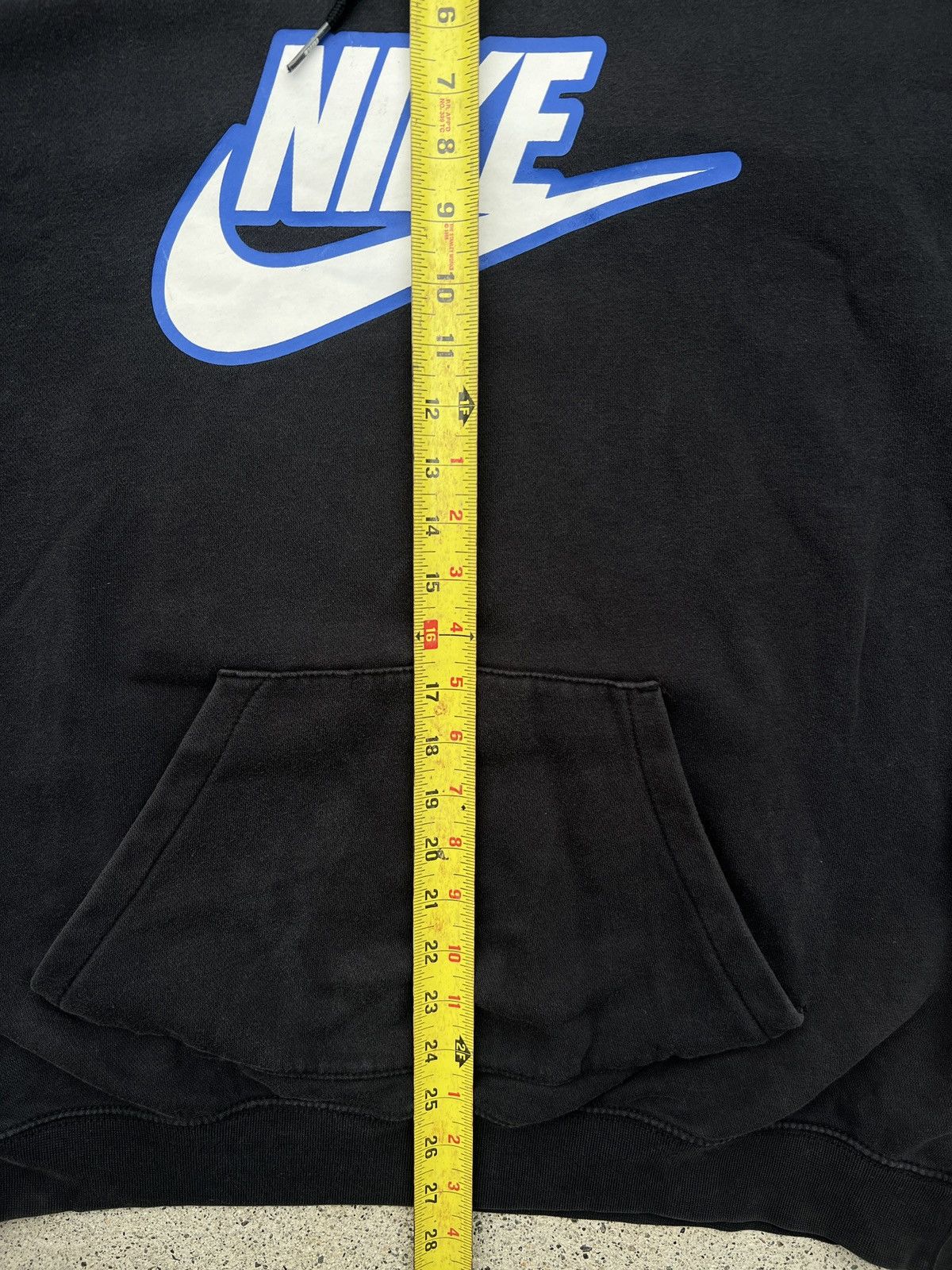 Nike 2006 Nike Black/Blue Solo Swoosh Pull Over Hoodie Size US XL / EU 56 / 4 - 6 Thumbnail