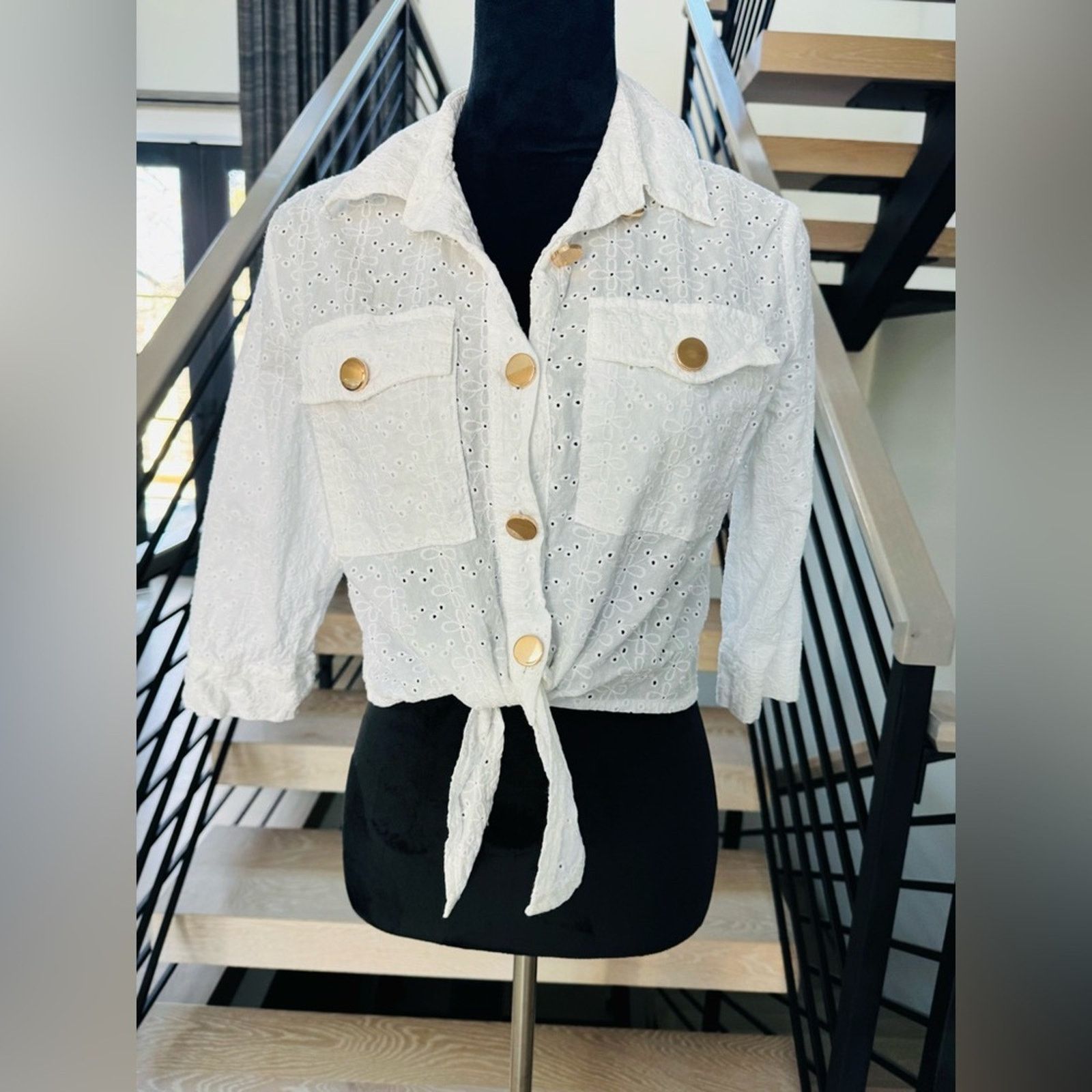 Other New Molly Bracken White Button-Down Women's Shirt size S Size S / US 4 / IT 40 - 5 Thumbnail