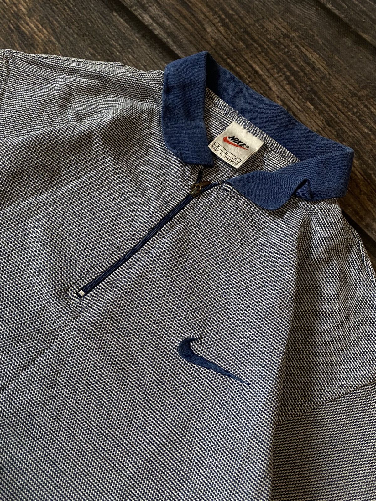 Vintage Nike USA 1/3 zip vintage t-shirt Size US M / EU 48-50 / 2 - 3 Thumbnail