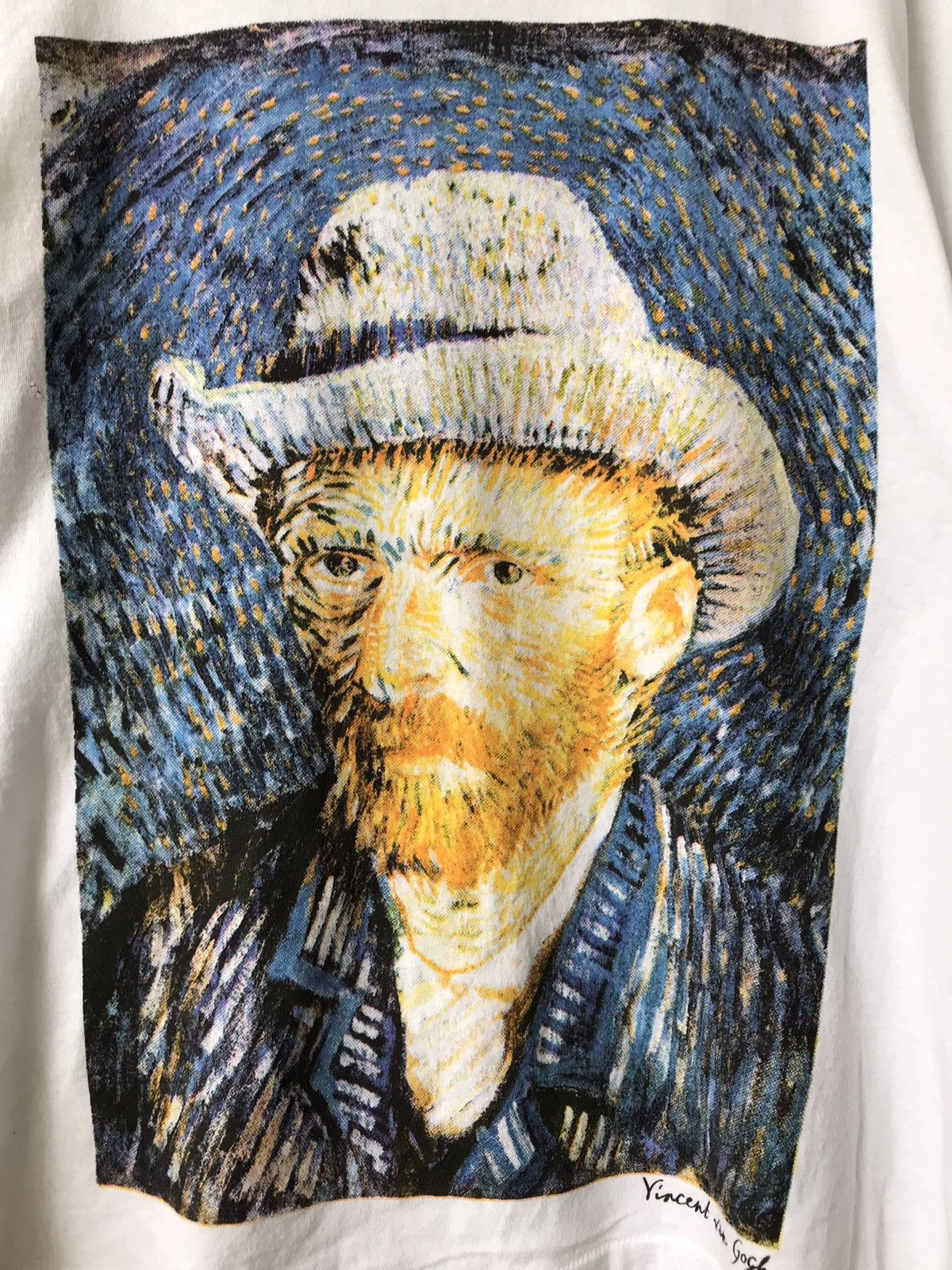 Vintage Vintage 90s Vincent Van Gogh Shirt Size US L / EU 52-54 / 3 - 2 Thumbnail