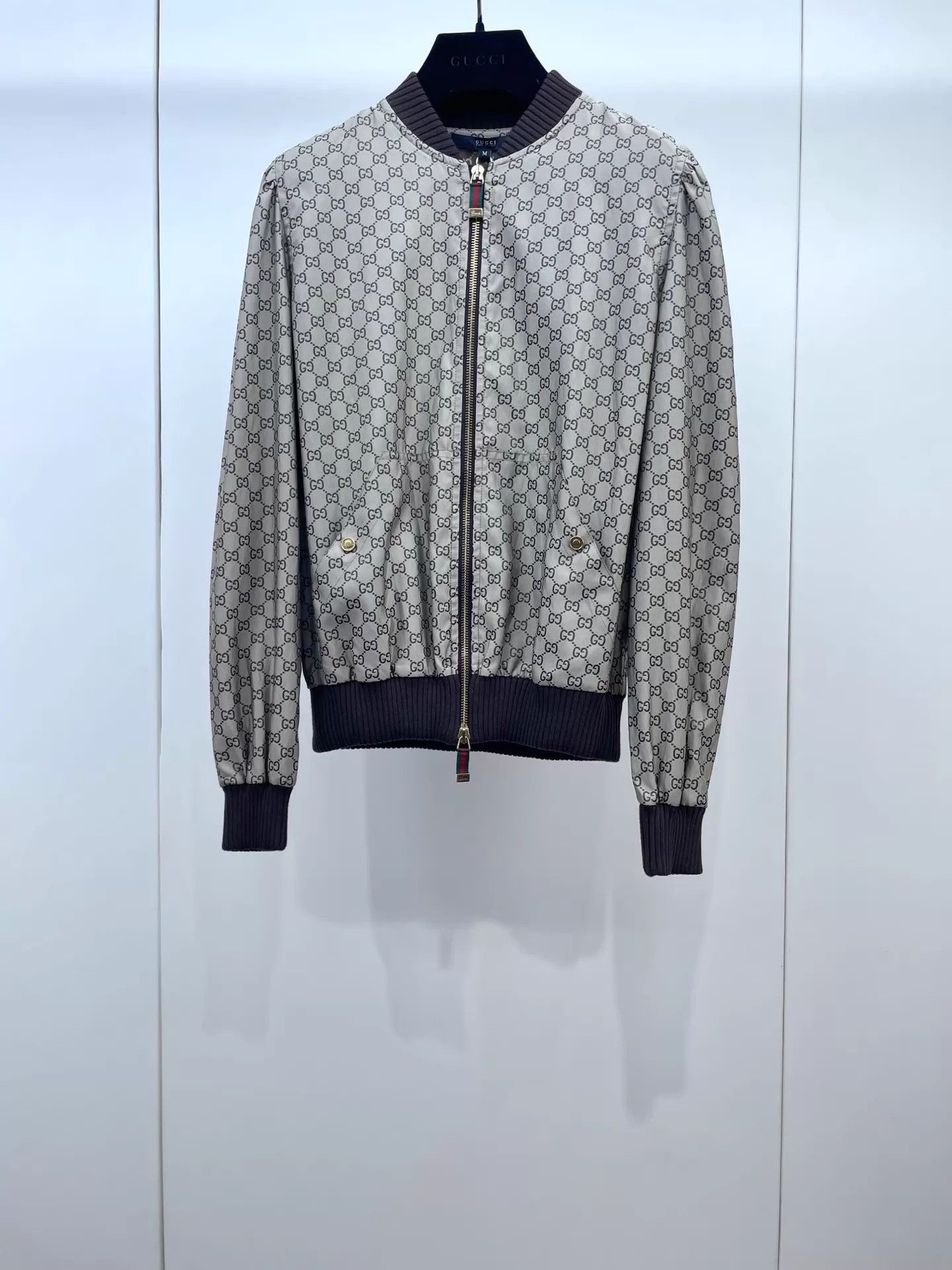 Gucci Gucci GG All-Over Print Knit Thin Jacket M 97 New Size M / US 6-8 / IT 42-44 - 1 Thumbnail
