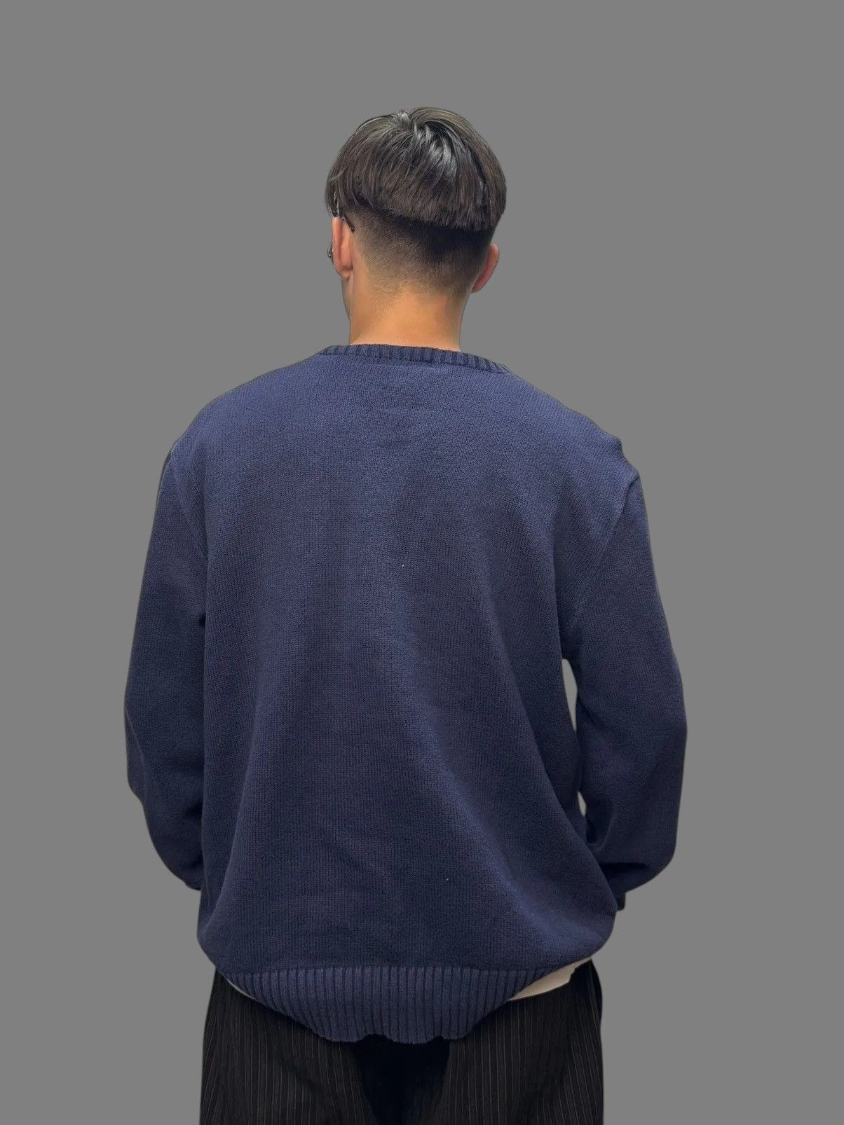 RRL Ralph Lauren Y2K Polo Ralph Lauren Vintage Sweater Navy RRL Sk8 Size US XL / EU 56 / 4 - 14 Thumbnail