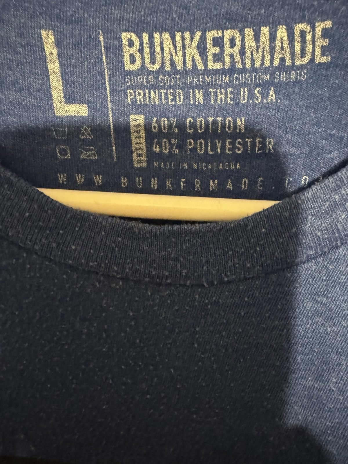 Other Bunker Made Star Spangled Logo Tee shirt Men's Sz L Blue Size US L / EU 52-54 / 3 - 3 Thumbnail