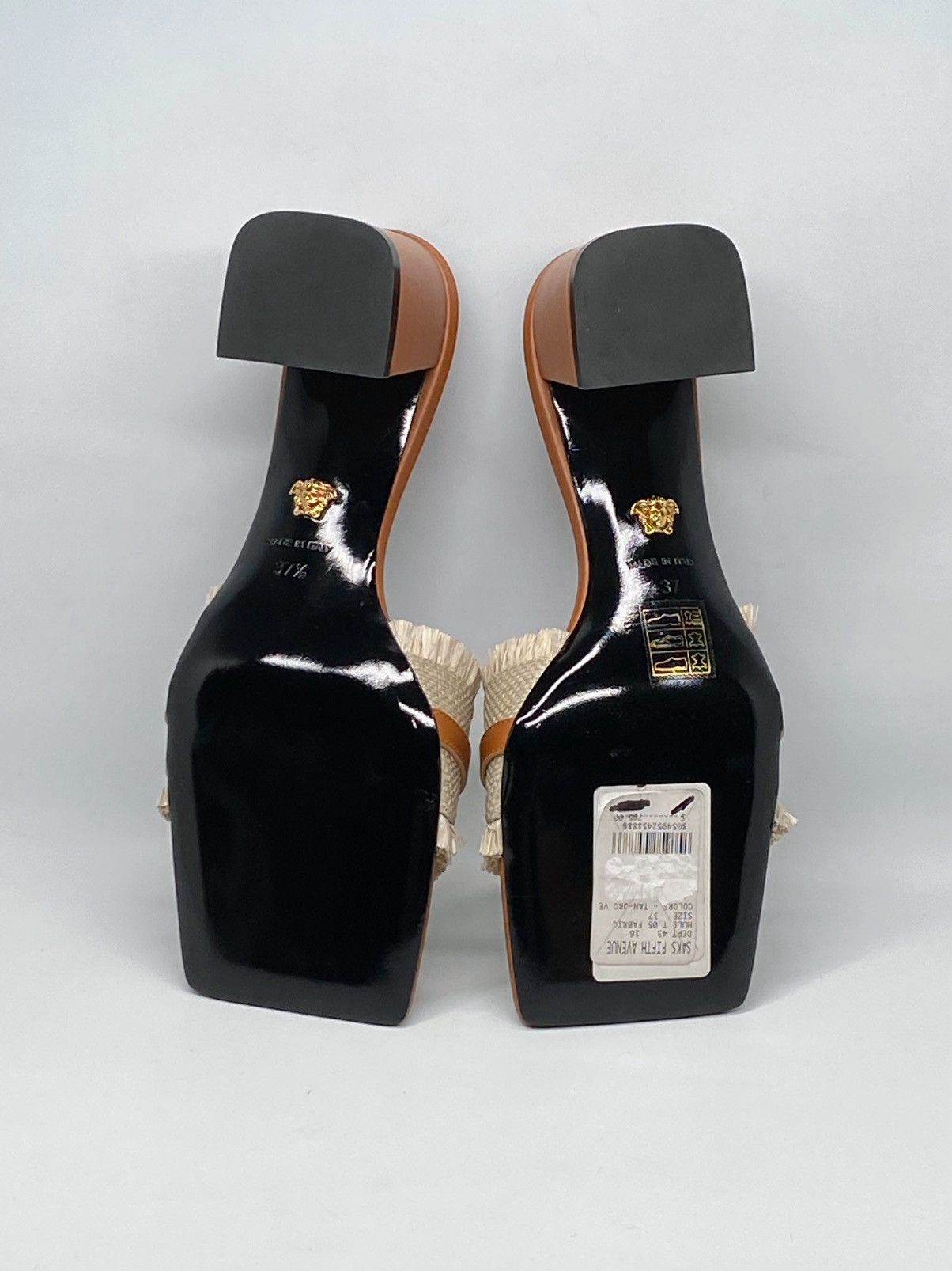 Versace Versace Medusa '95 55MM Raffia Mules Size US 7 / IT 37 - 12 Thumbnail