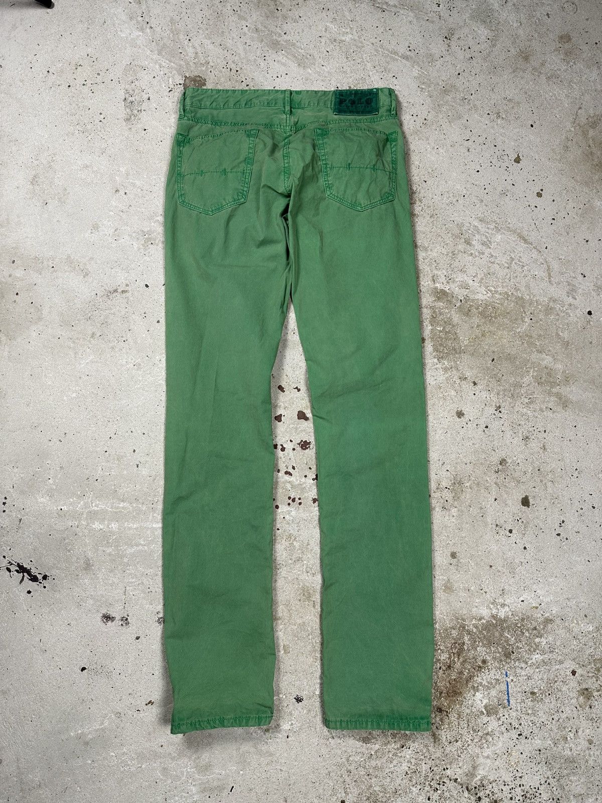 Polo Ralph Lauren × Ralph Lauren × Vintage Vintage Y2K Polo Ralph Lauren Washed Green Pants Size US 30 / EU 46 - 1 Thumbnail