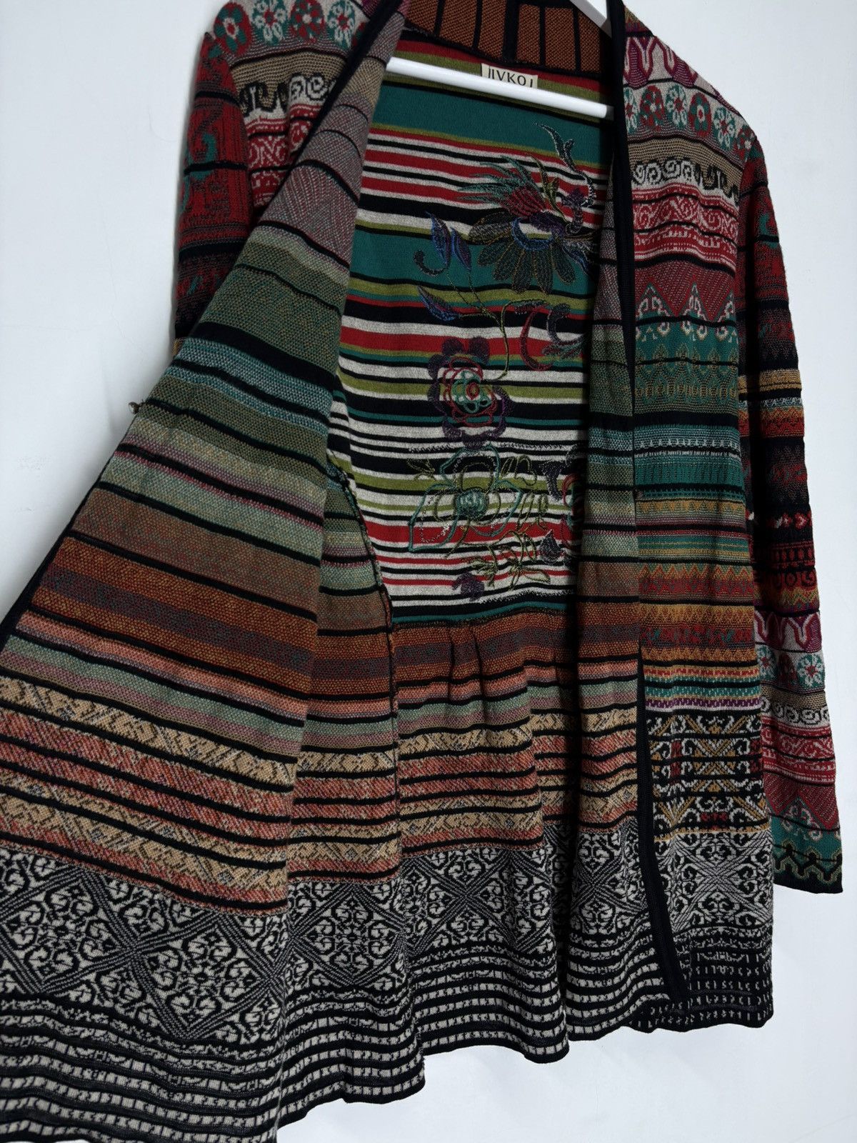Other Ivko Floral Embroidery Avant Garde Luxury Cardigan Sweater Size S / US 4 / IT 40 - 13 Thumbnail