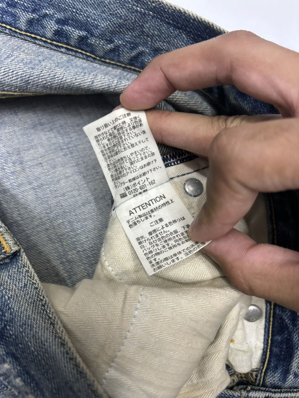 Kapital VINTAGE HARE ROCKSTAR DISTRESSED DENIM JEANS Size US 32 / EU 48 - 11 Thumbnail