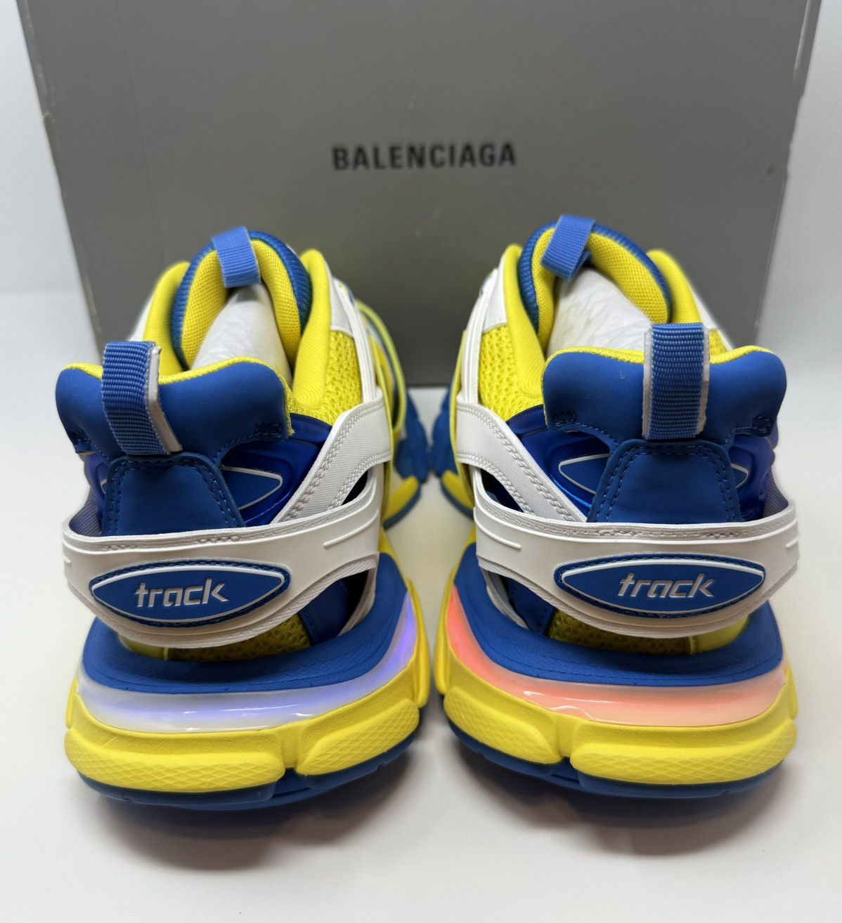 Balenciaga Balenciaga Track LED Sneaker Yellow/Blue Size US 12 / EU 45 - 5 Thumbnail