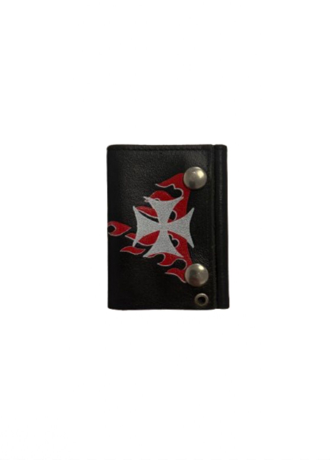 Vintage Vintage Biker Style Leather Wallet Size ONE SIZE - 1 Thumbnail
