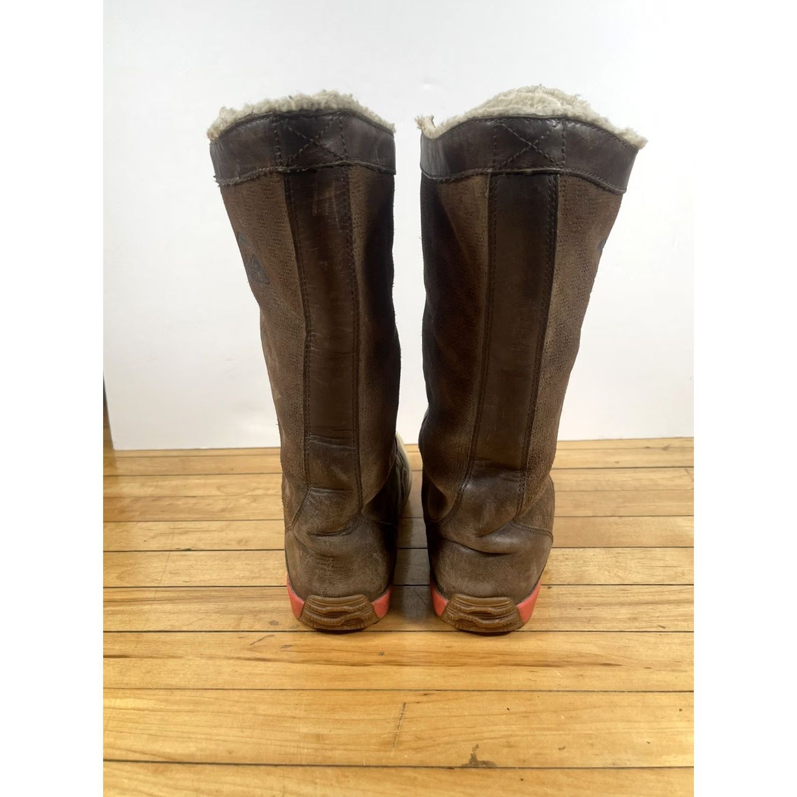SOREL SOREL 1607-269 Boots Women’s Brown Leather Knee High Snow Winter Lace Up Size 8 Shoes Size US 7 / IT 37 - 4 Thumbnail