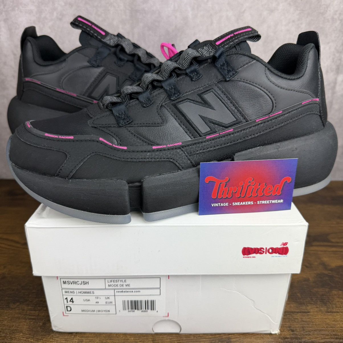 New Balance NEW New Balance Vision Racer Jaden Smith Black Pink MSVRCJSH Size US 14 / EU 47 - 1 Thumbnail