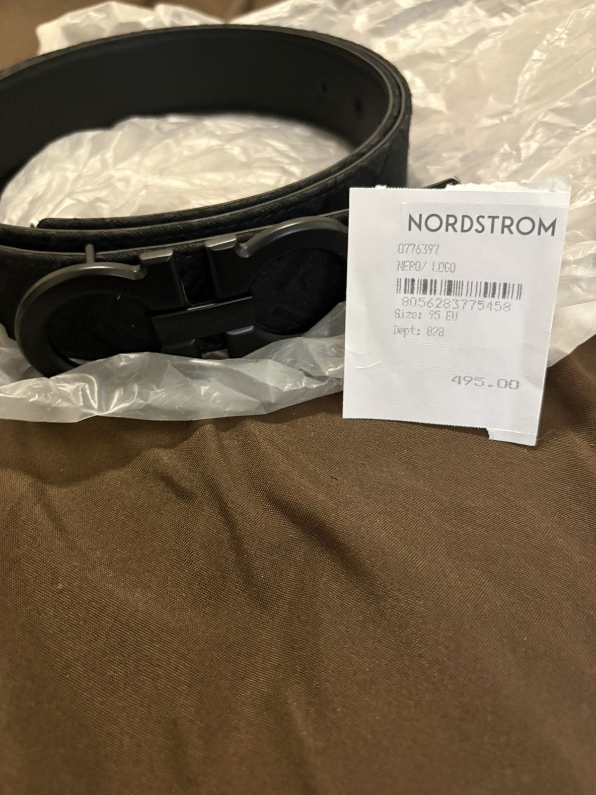 Salvatore Ferragamo Black ferragamo belt Size 32 - 2 Thumbnail