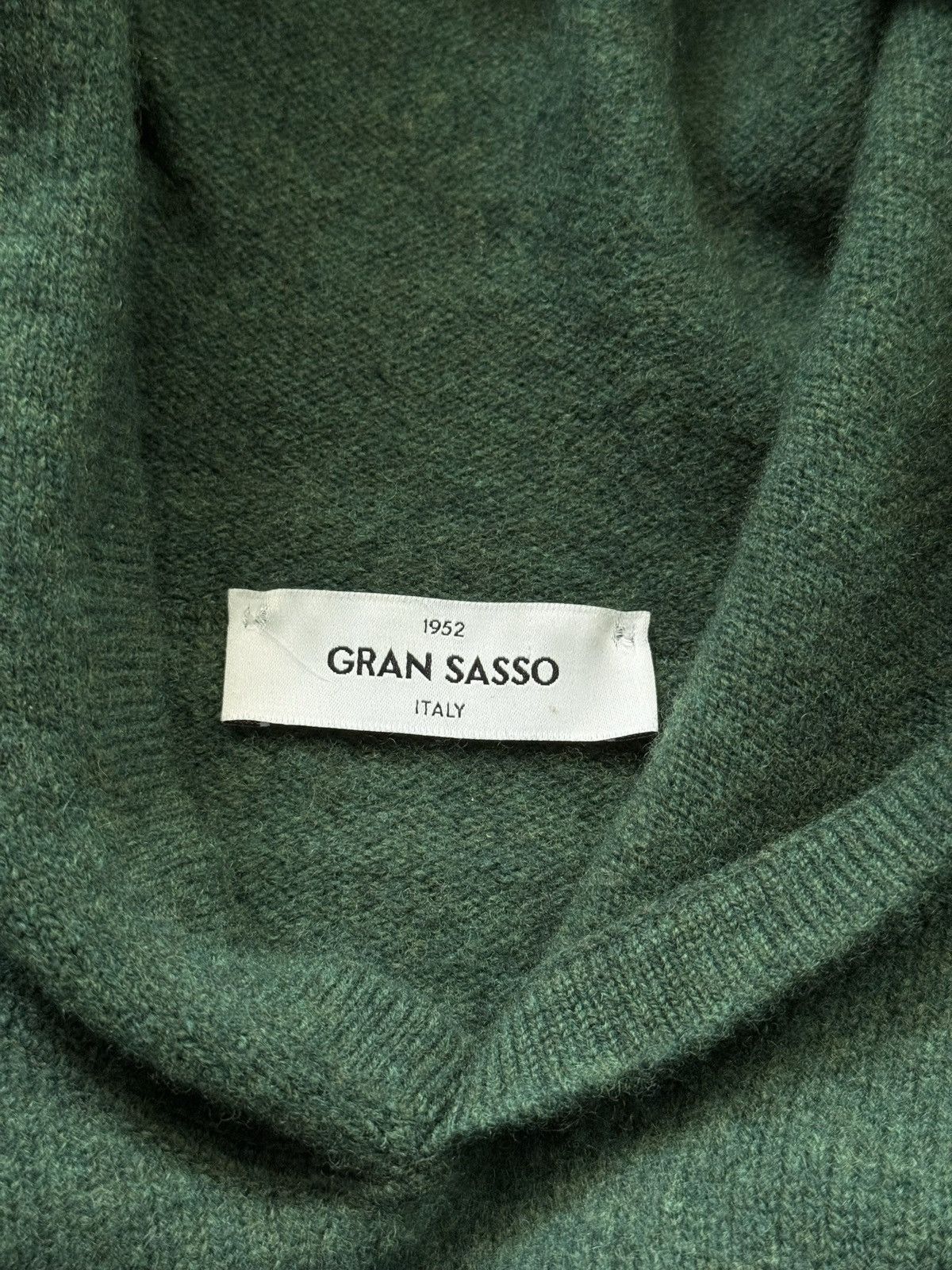 Gran Sasso Gran Sasso 100% wool knit hoodie Size US M / EU 48-50 / 2 - 7 Thumbnail
