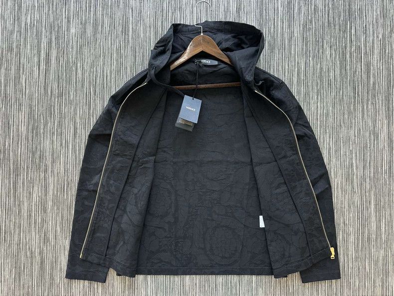 Versace Versace Black zippered jacket Size US XL / EU 56 / 4 - 5 Thumbnail