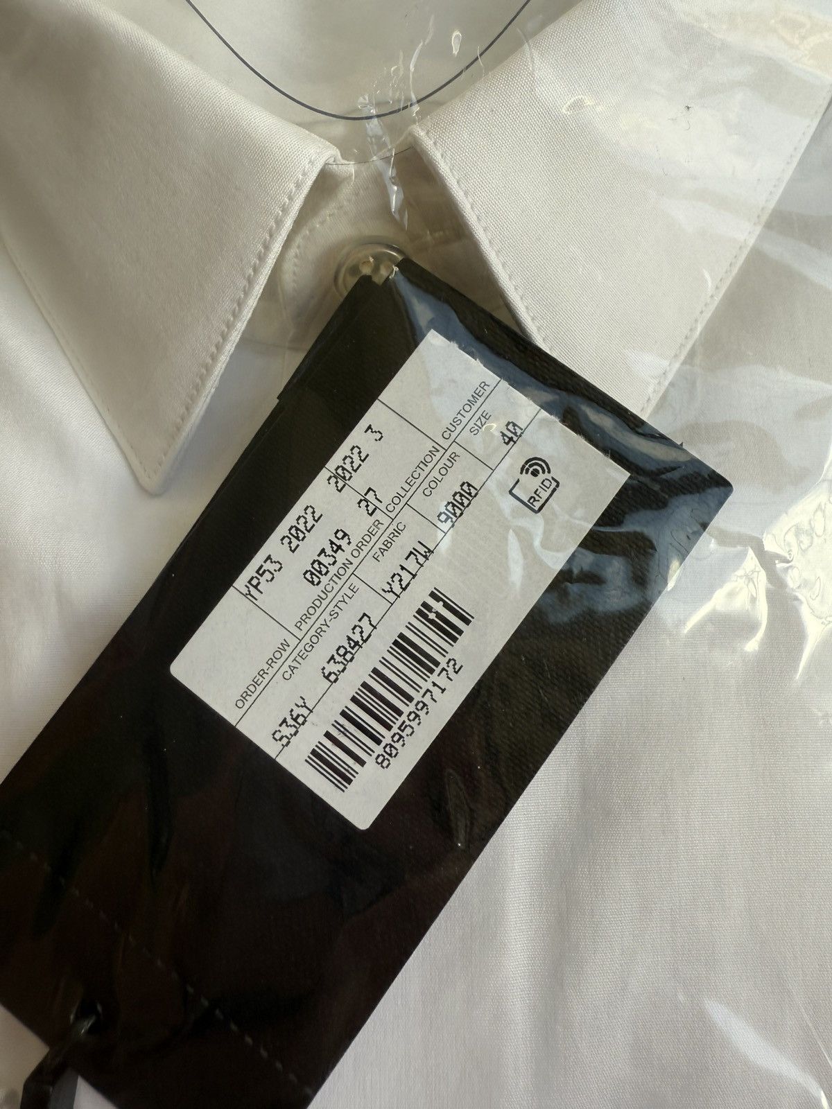 Saint Laurent Paris $760 SS23 BNWT Saint Laurent white shirt Sz 40 cotton poplin Size 40R - 24 Thumbnail