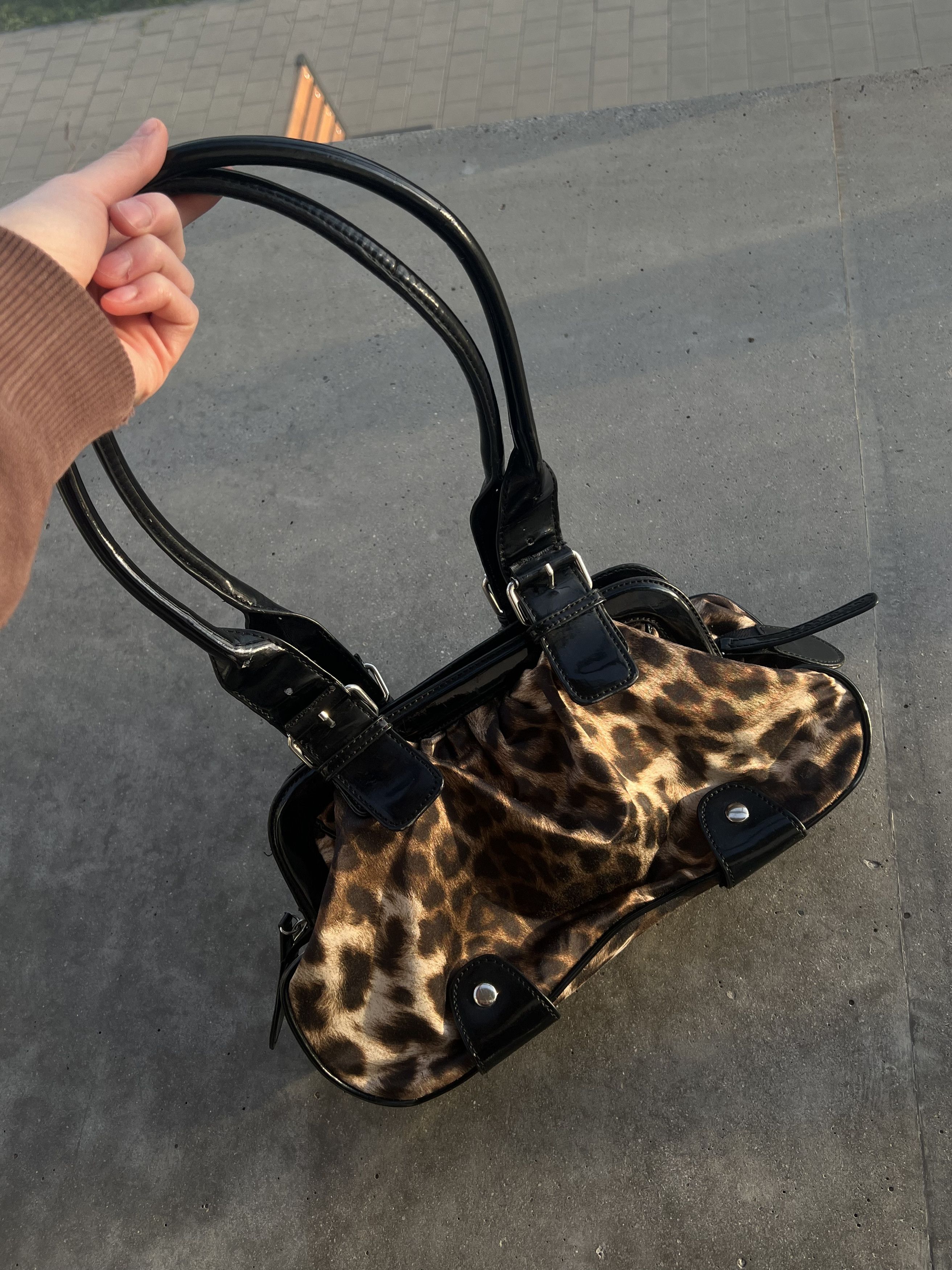 Vintage y2k leopard cheetah print bag alt Size ONE SIZE - 2 Thumbnail