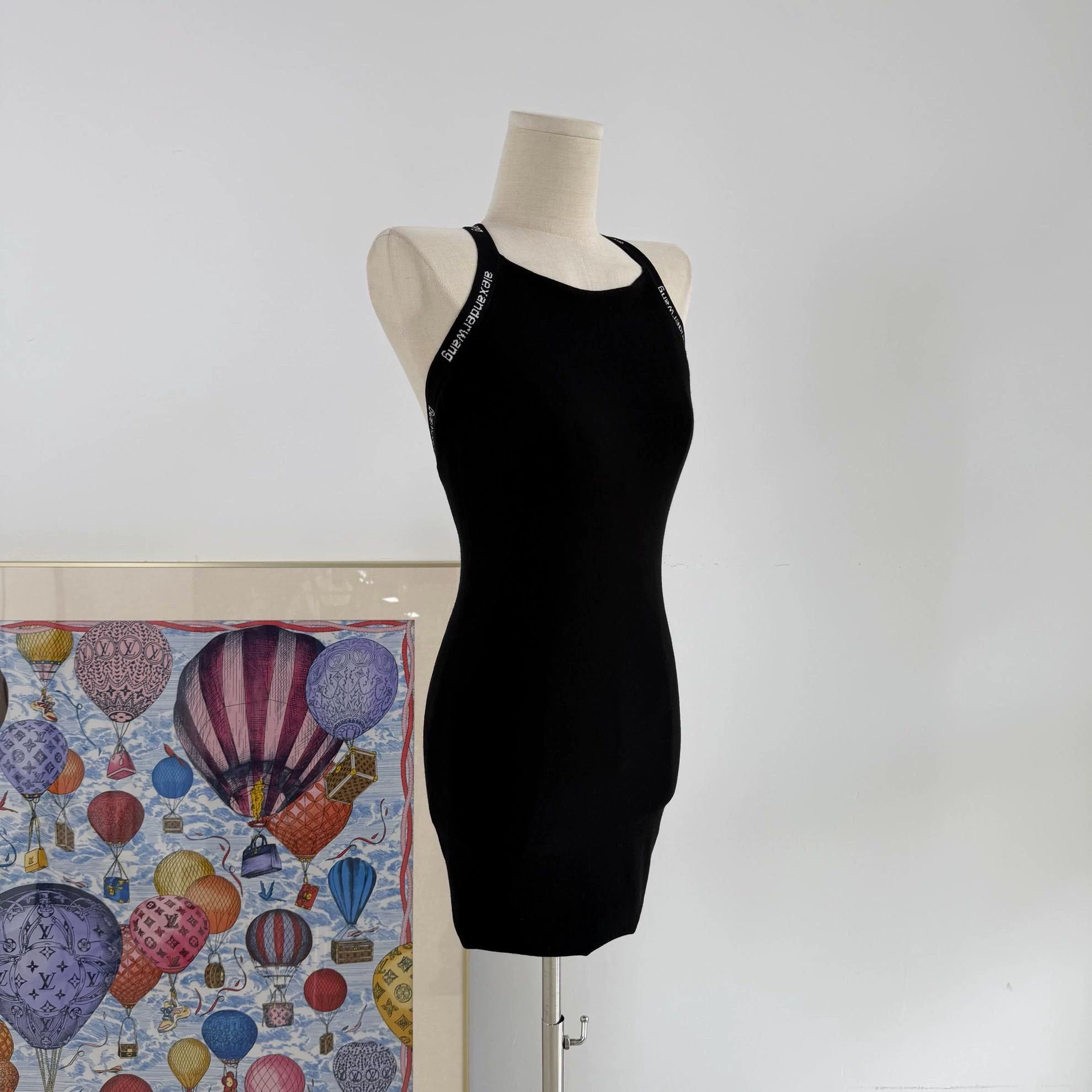 Alexander Wang Alexander Wang Women's New Black Cross Strap Dress XS Size XS / US 0-2 / IT 36-38 - 5 Thumbnail