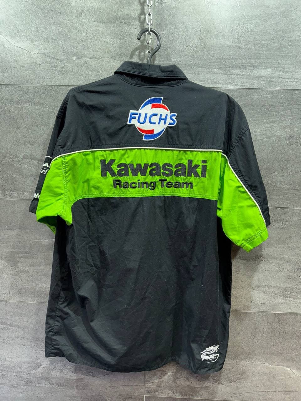 Vintage Kawasaki Racing Team Button Up Shirt Moto Size US L / EU 52-54 / 3 - 2 Thumbnail