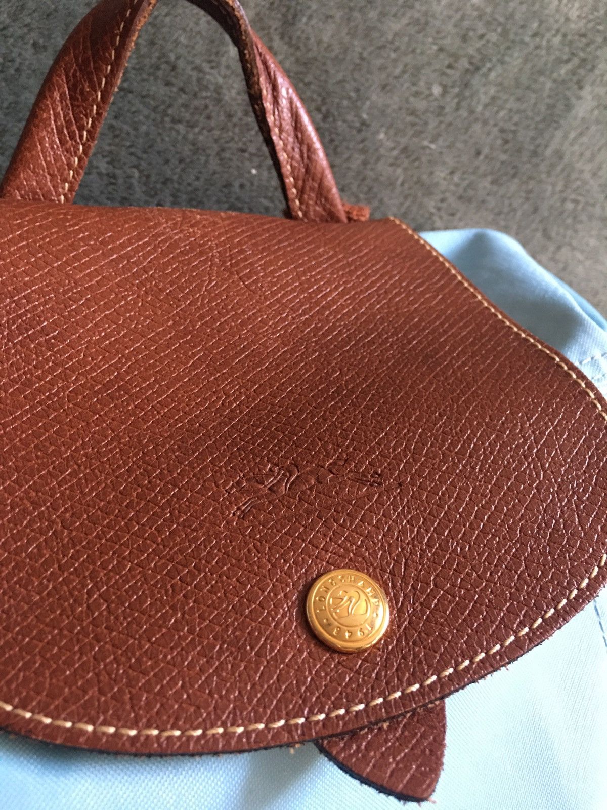 Longchamp Longchamp Le Pliage Blue Nylon Backpack Bag Size ONE SIZE - 6 Thumbnail