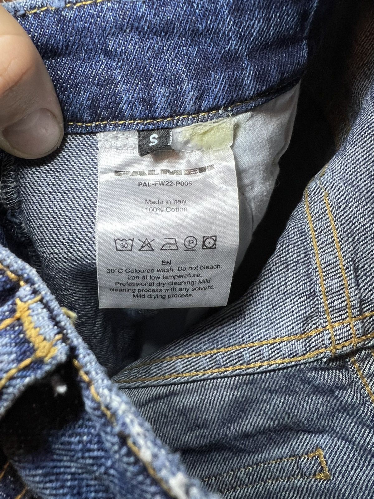 Palmer Trading Company Vintage Palmer made in Italy straight leg blue jeans Size US 30 / EU 46 - 6 Thumbnail