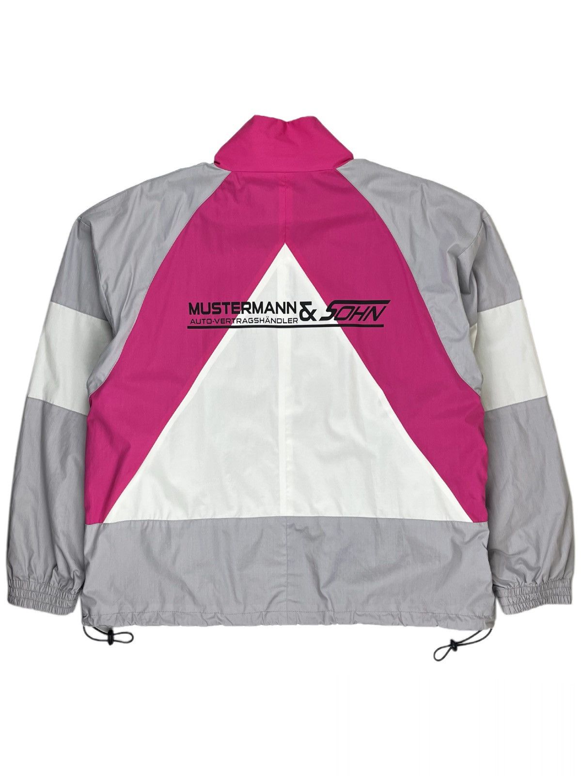 image of Ss19 Vetements Mustermann & Sohn Pink Zip Up Track Jacket, Men's (Size Small)