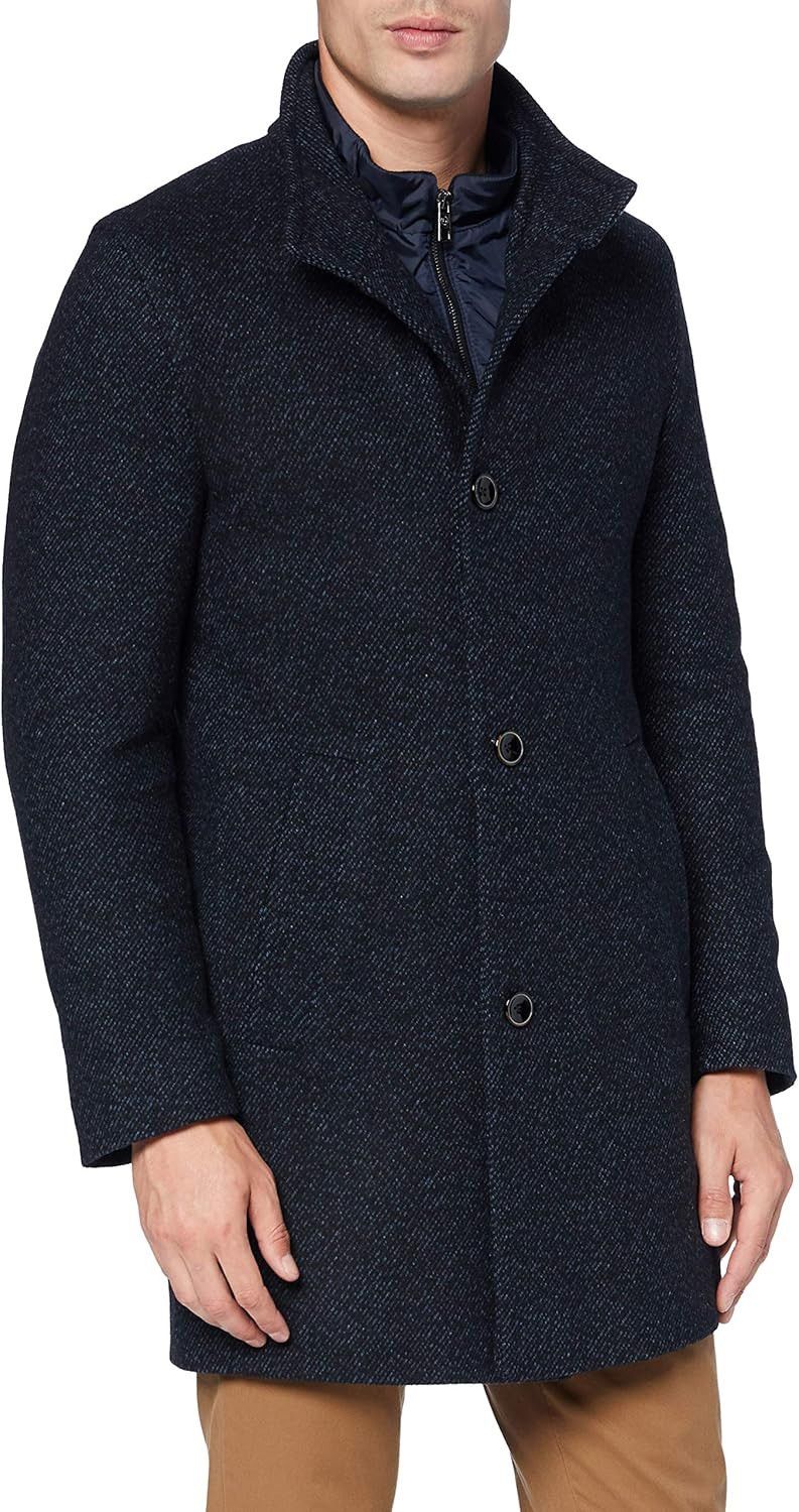 Bugatti Bugatti Men’s Wool Blend Overcoat - Bellandi Ecowool Size M Size US M / EU 48-50 / 2 - 2 Thumbnail