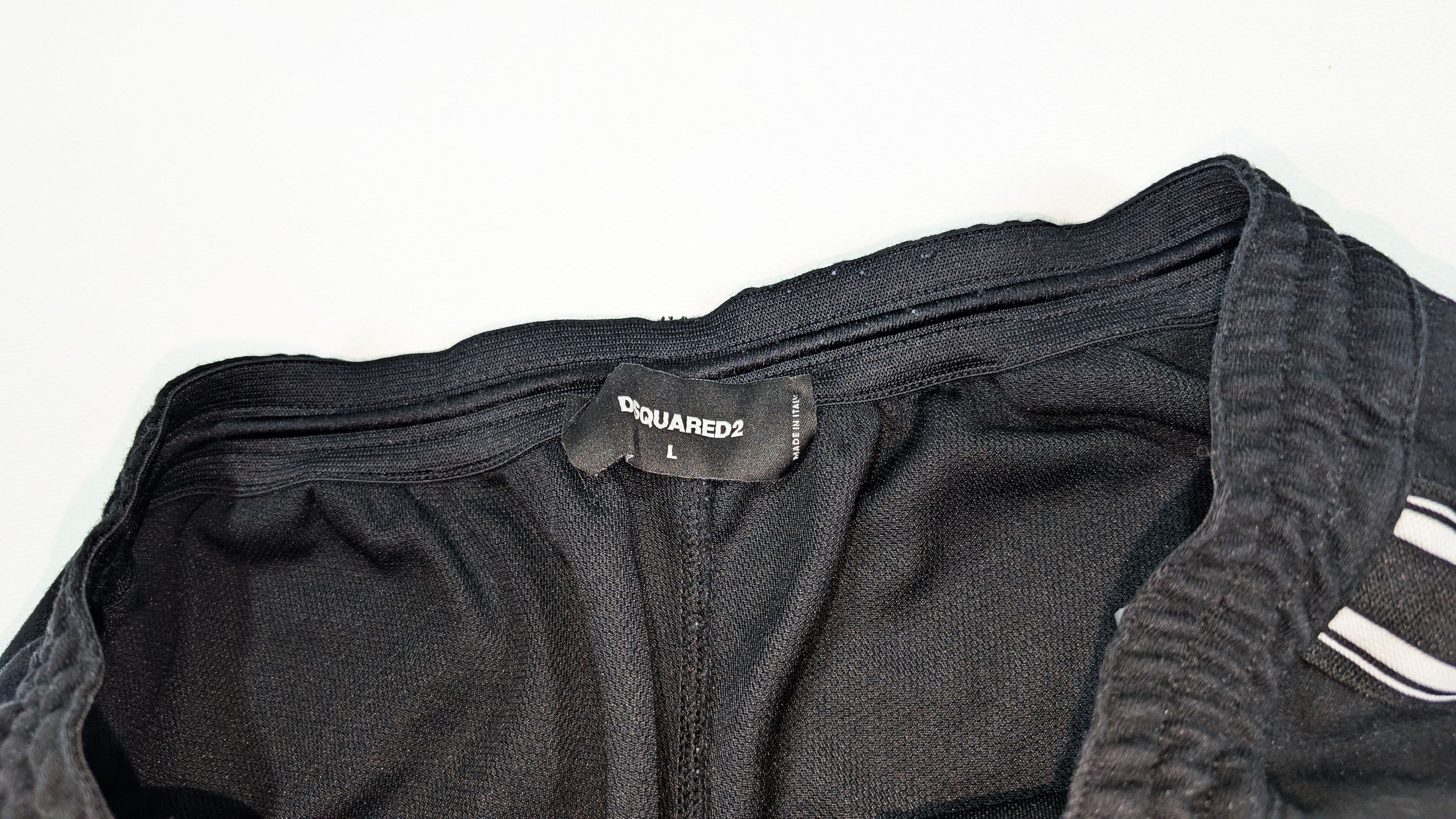 Dsquared2 Dsquared2 Black Stretch Cotton Zipper Ankle Sweatpants Size US 34 / EU 50 - 4 Thumbnail