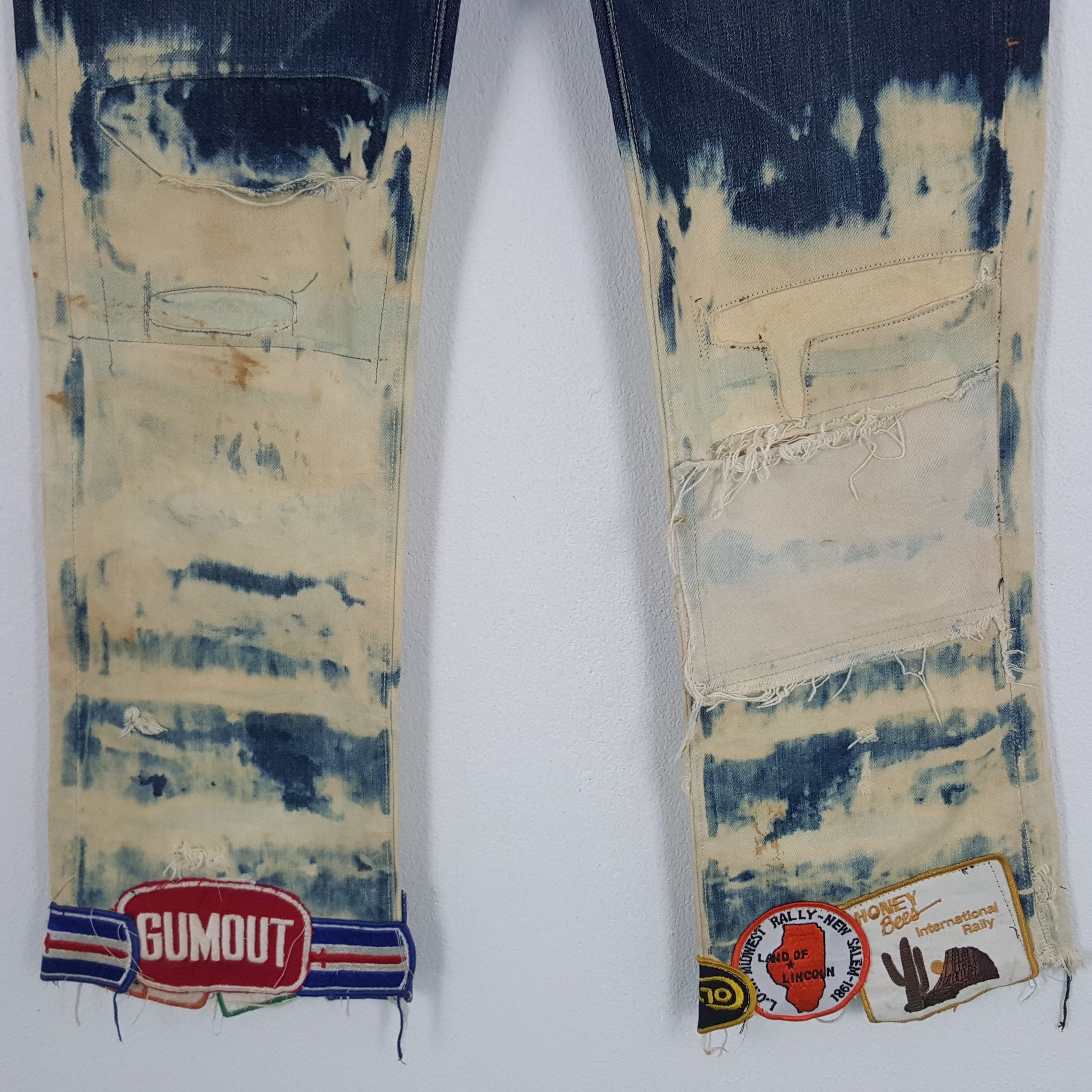 Kapital × Vintage Vintage Kapital Japanese Custom Art Punk Style Denim Jeans Size US 30 / EU 46 - 3 Thumbnail