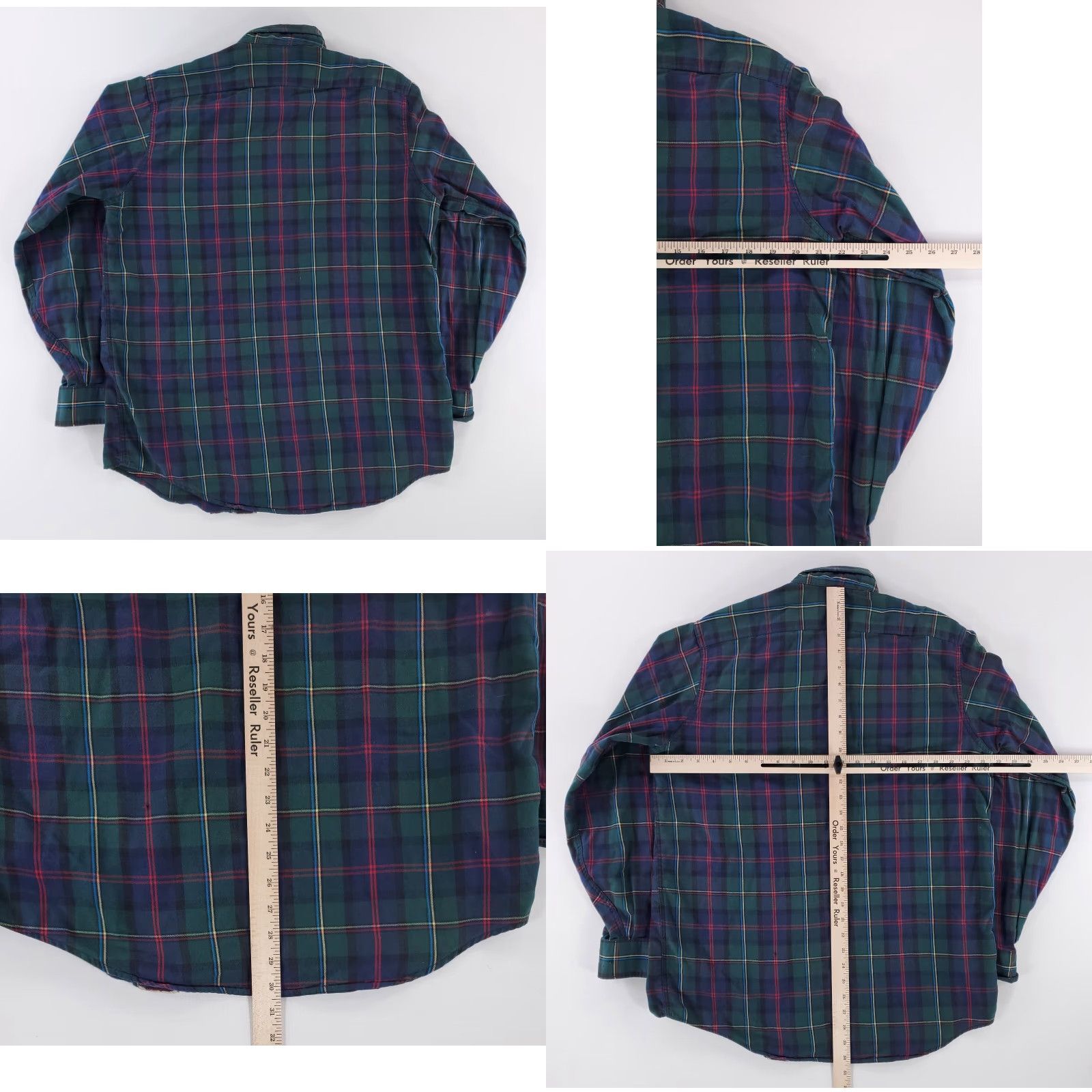 Vintage VINTAGE L.L. Bean Button Down Shirt Plaid Flannel Green Blue Mens L Long Sleeve Size US L / EU 52-54 / 3 - 8 Thumbnail