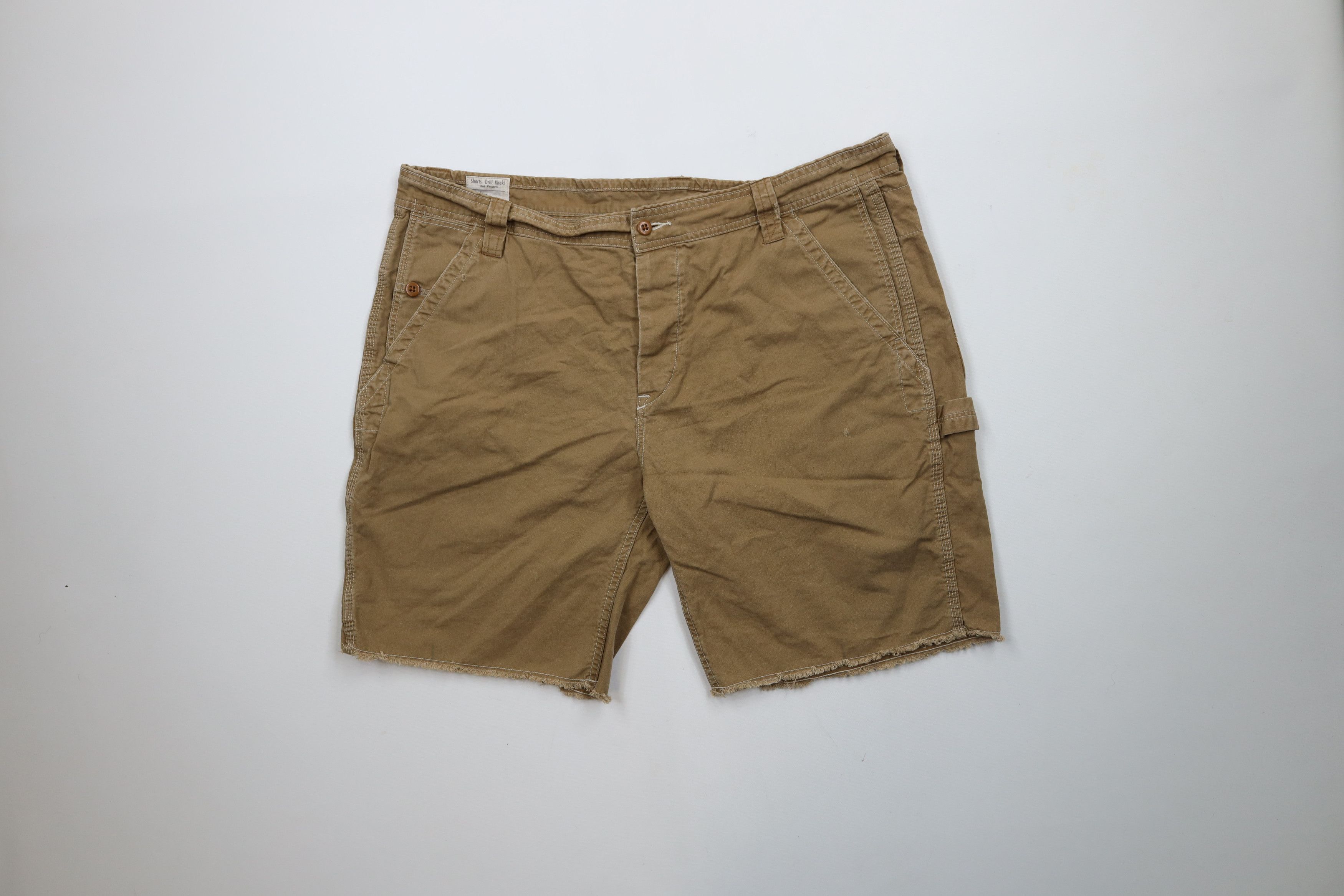 Ralph Lauren × Vintage Vintage 90s Ralph Lauren Fit Herringbone Button Fly Shorts Size US 40 / EU 56 - 1 Thumbnail