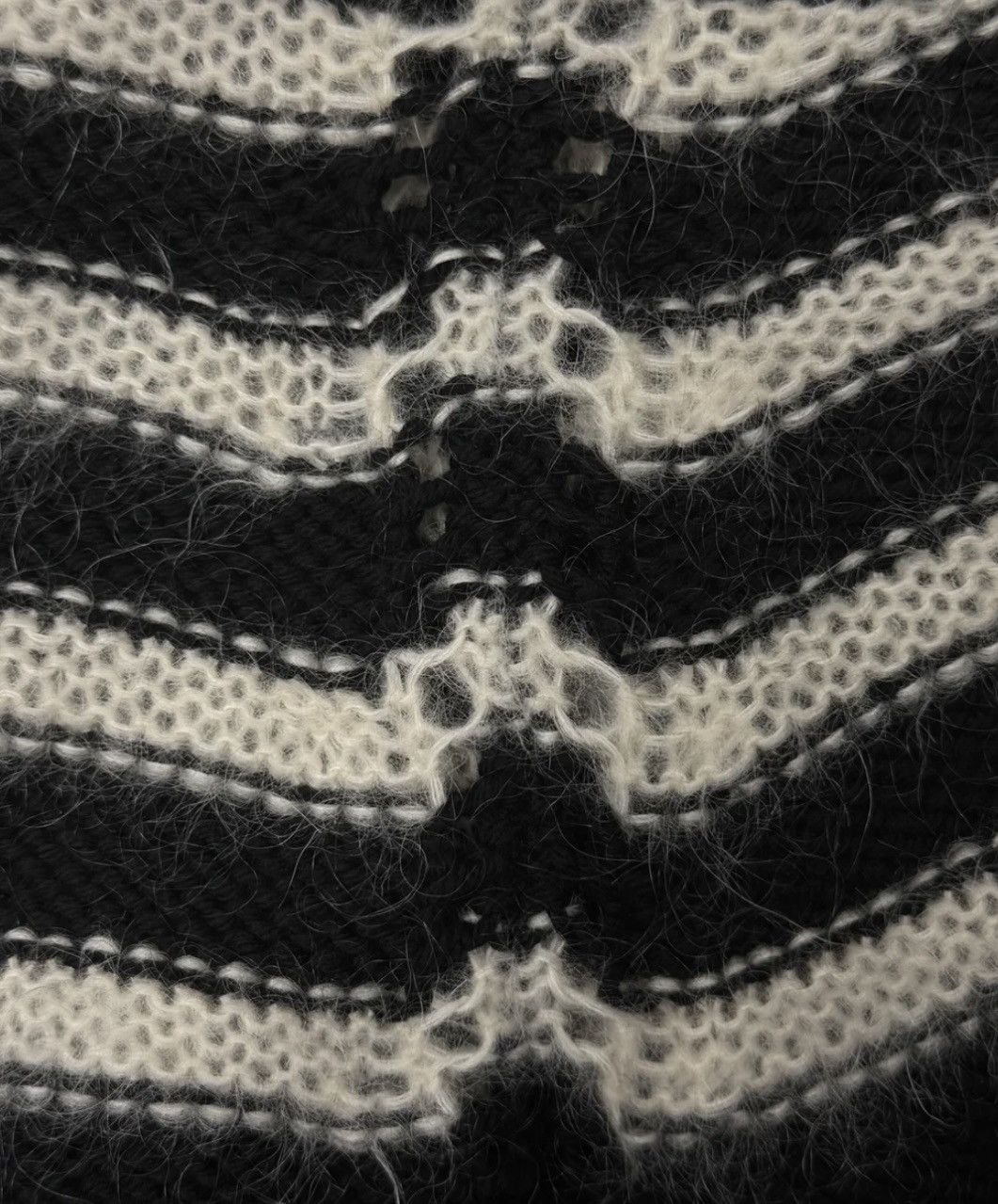 Saint Laurent Paris AW2015 Saint Laurent Striped Mohair Knit Sweater Size US XL / EU 56 / 4 - 2 Thumbnail