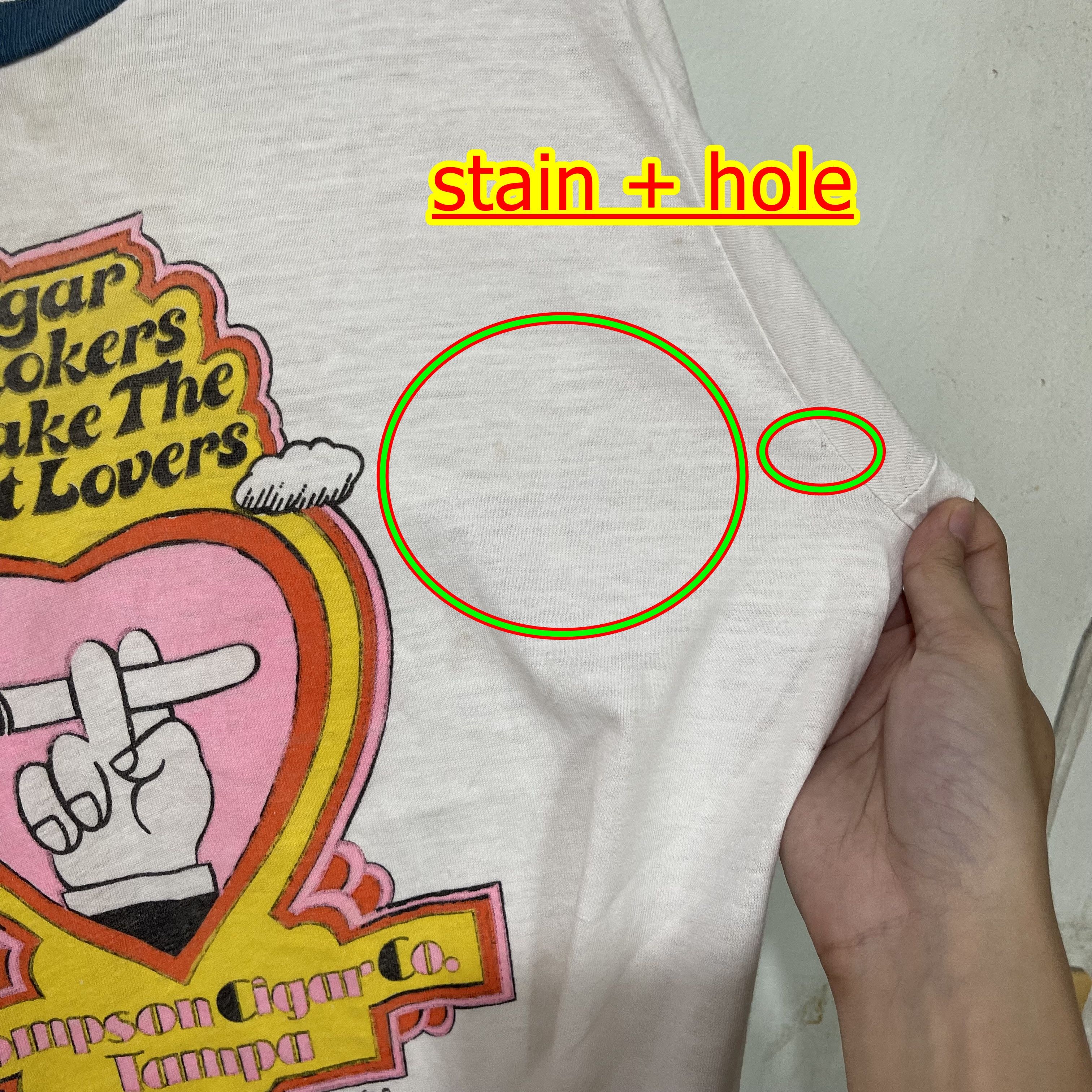 Vintage Vintage 80s Cigar Smoker Make The Best Lovers Ringer Tee Size US S / EU 44-46 / 1 - 9 Thumbnail