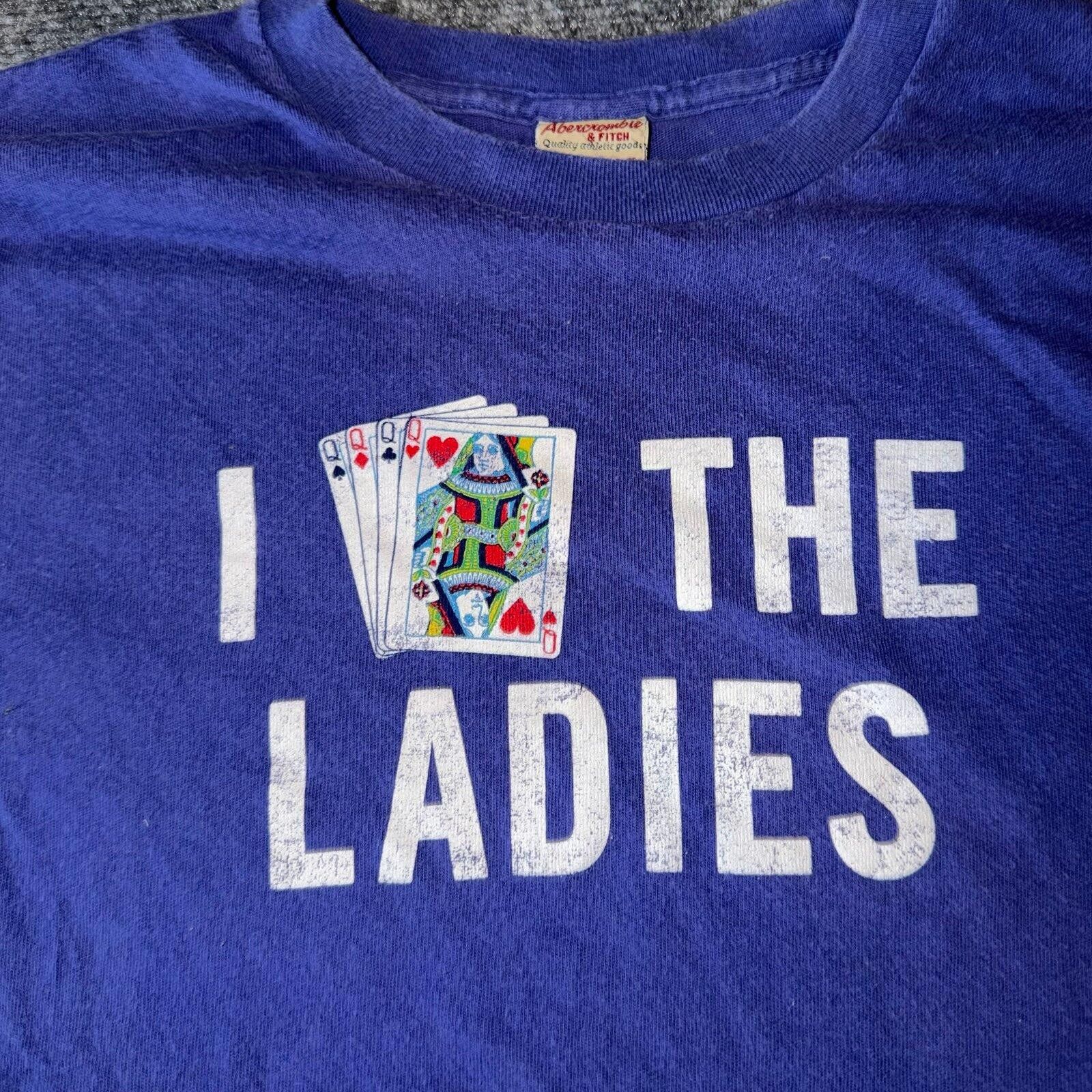 Abercrombie & Fitch Abercrombie & Fitch I Play The Ladies Mens 2XL Grail T-Shirt Size US XXL / EU 58 / 5 - 2 Thumbnail
