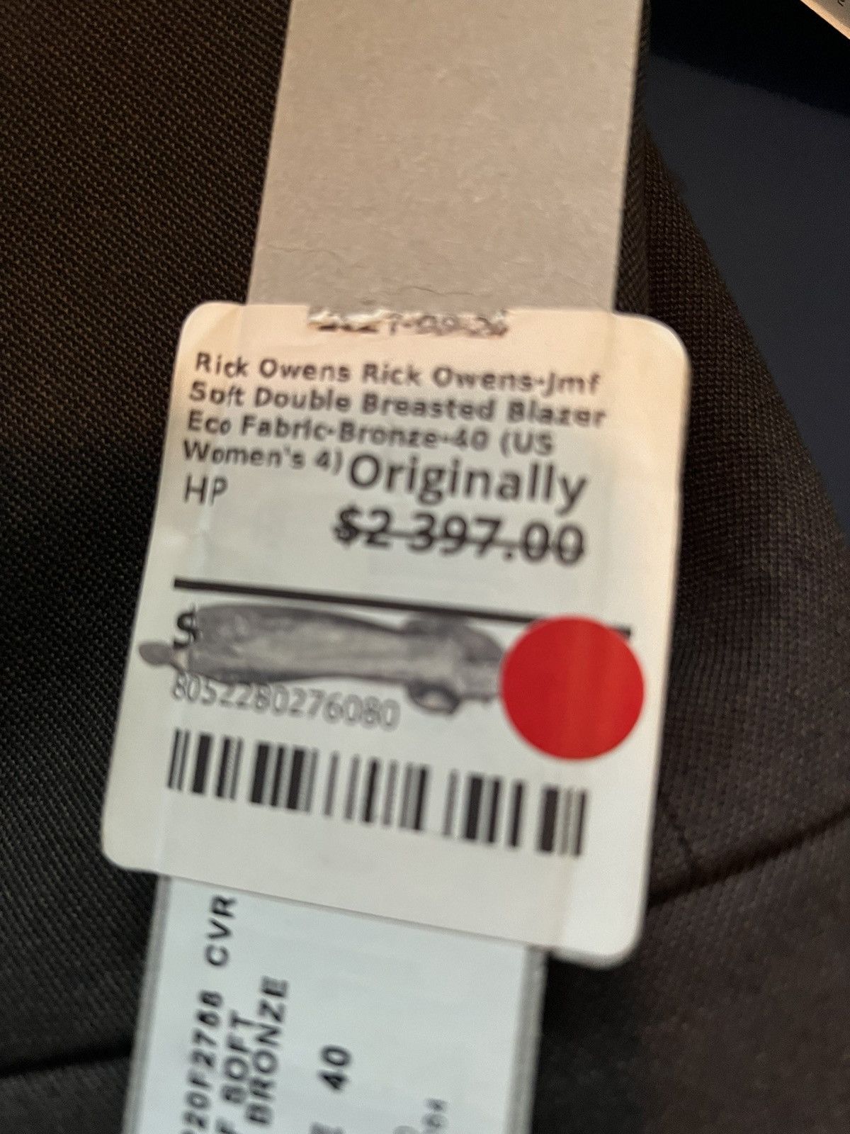 Rick Owens Rick Owens Tailored Walrus Double Breasted Blazer Size S / US 4 / IT 40 - 12 Thumbnail