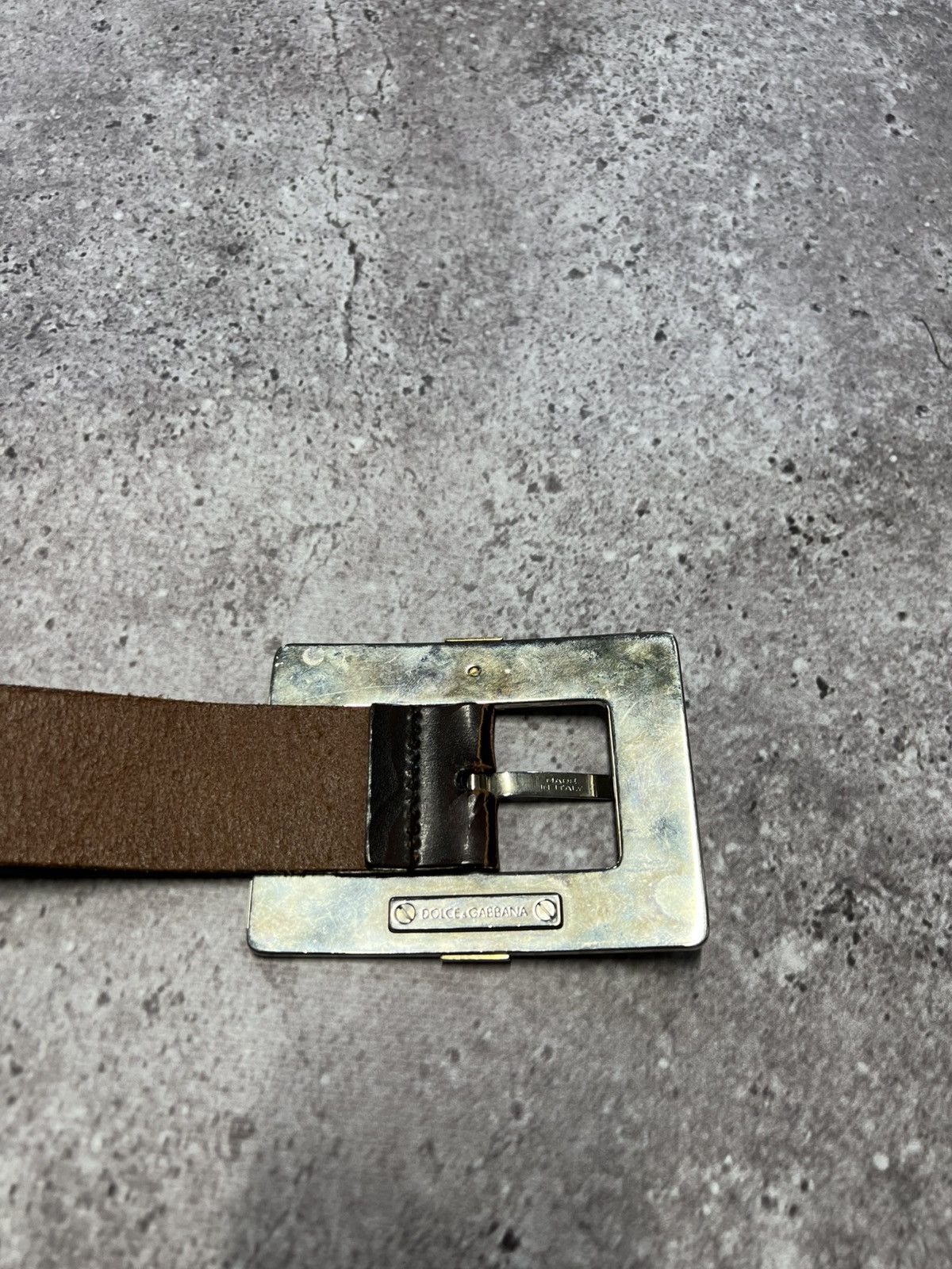 Dolce & Gabbana Vintage Dolce Gabbana Junya Watanabe Leather monogram belt Size ONE SIZE - 9 Thumbnail
