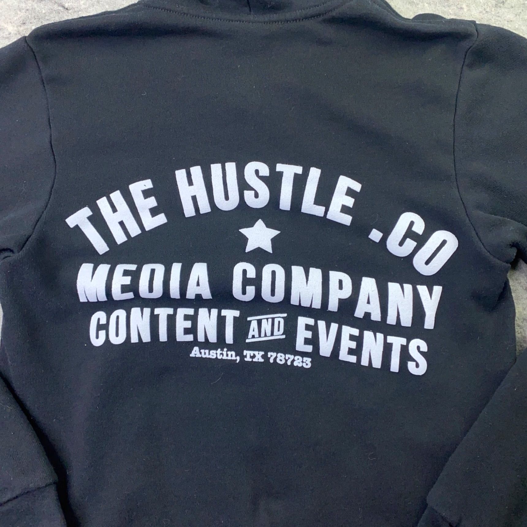 Vintage Bella + Canvas Hustle.Co Mens Hoodie Full Zip Black S Pockets Hooded Sweatshirt Sweatshirt Size US S / EU 44-46 / 1 - 3 Thumbnail