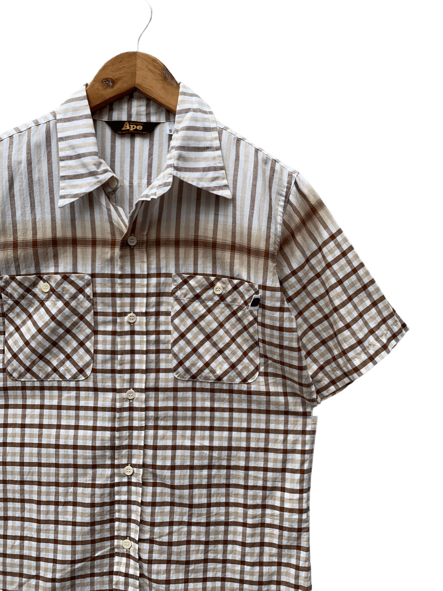 Bape Stripe Button Up S/S Shirt Size US S / EU 44-46 / 1 - 5 Thumbnail