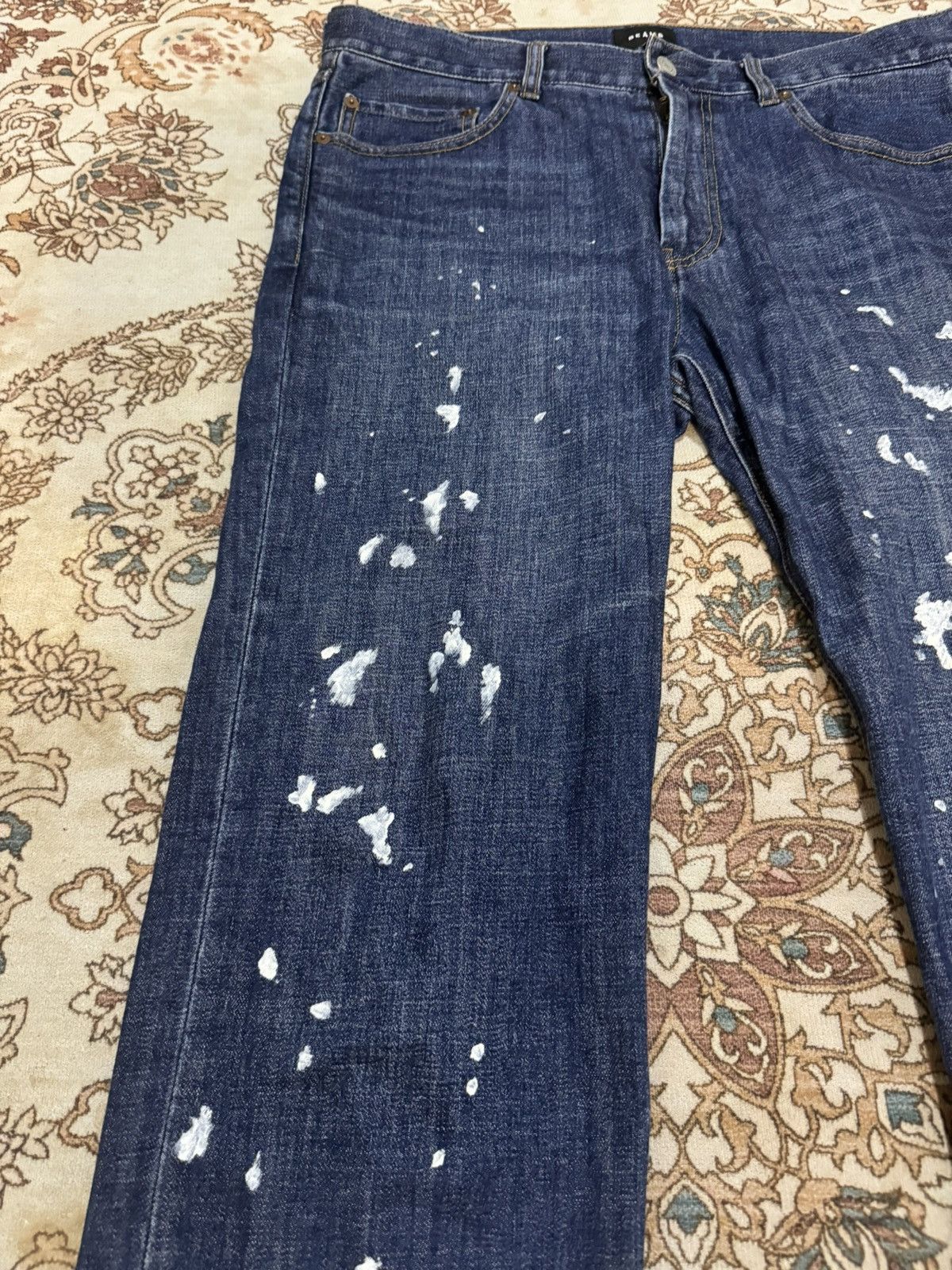 Beams Plus × Japanese Brand × Vintage Vintage Beams Paint Splatter Jeans Size US 35 - 5 Thumbnail