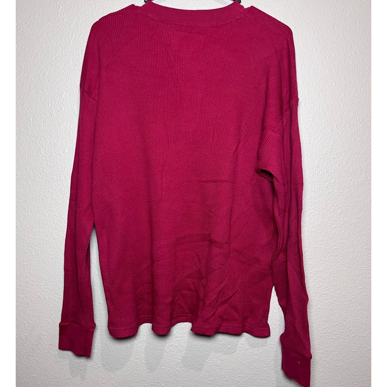 Other 👕 Big Bear Thermal Henley Sweatshirt – Red Size XL Size XL / US 12-14 / IT 48-50 - 2 Thumbnail
