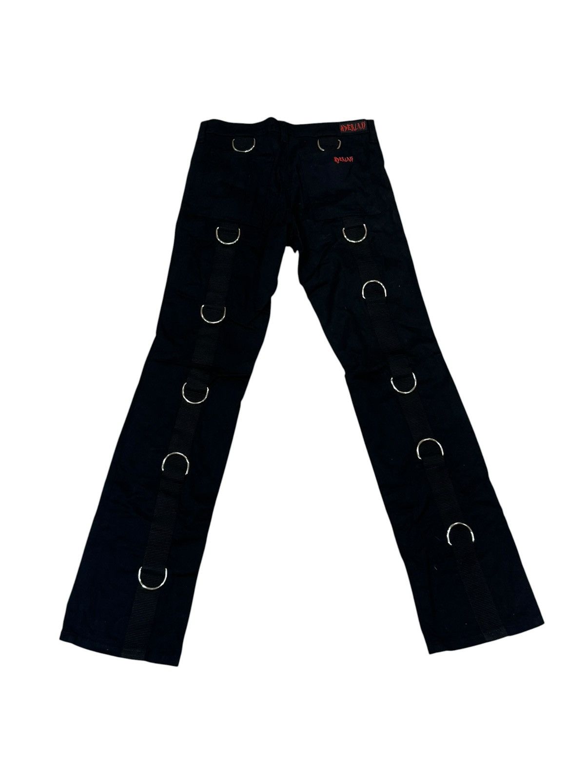 Japanese Brand Aderlass Gothic Buckle Bondage Cyber Punk Trousers W28 L34 Size US 28 / EU 44 - 3 Thumbnail