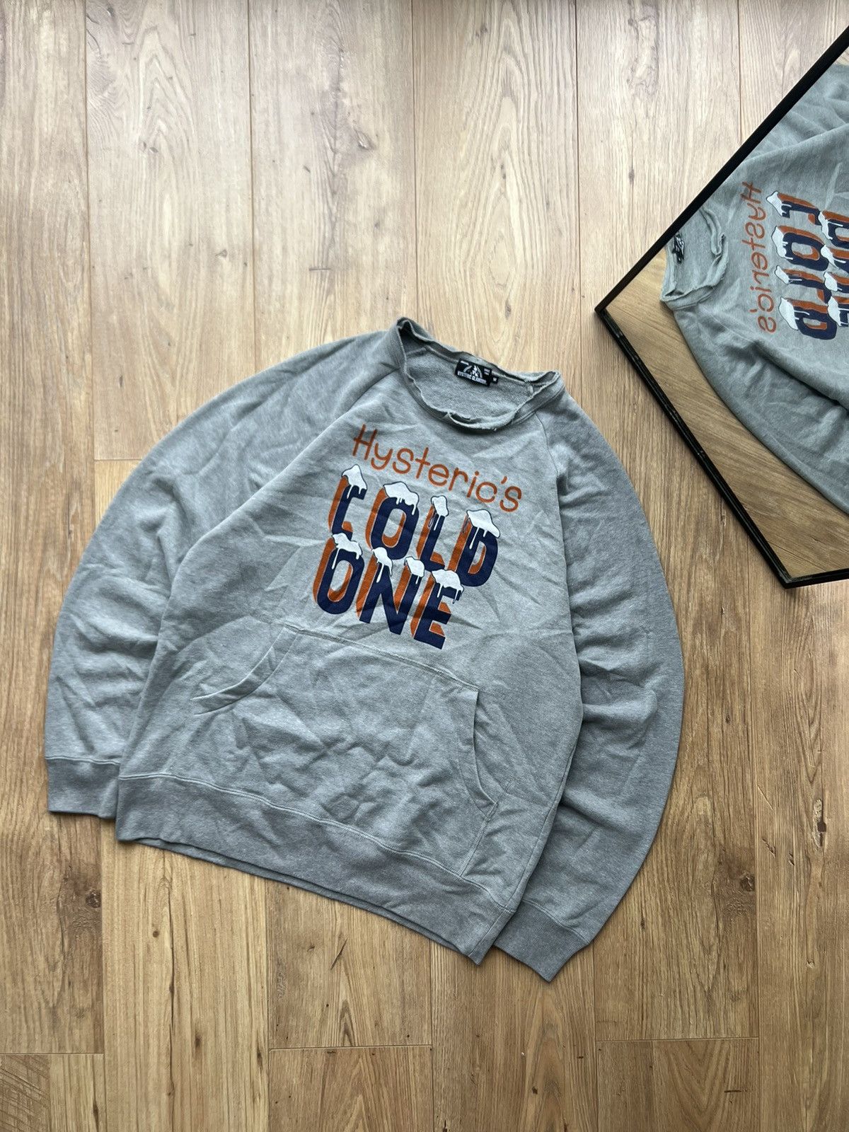 HYSTERIC GLAMOUR HYSTERIC’S COLD ONE SPELLOUT CREWNECK RARE